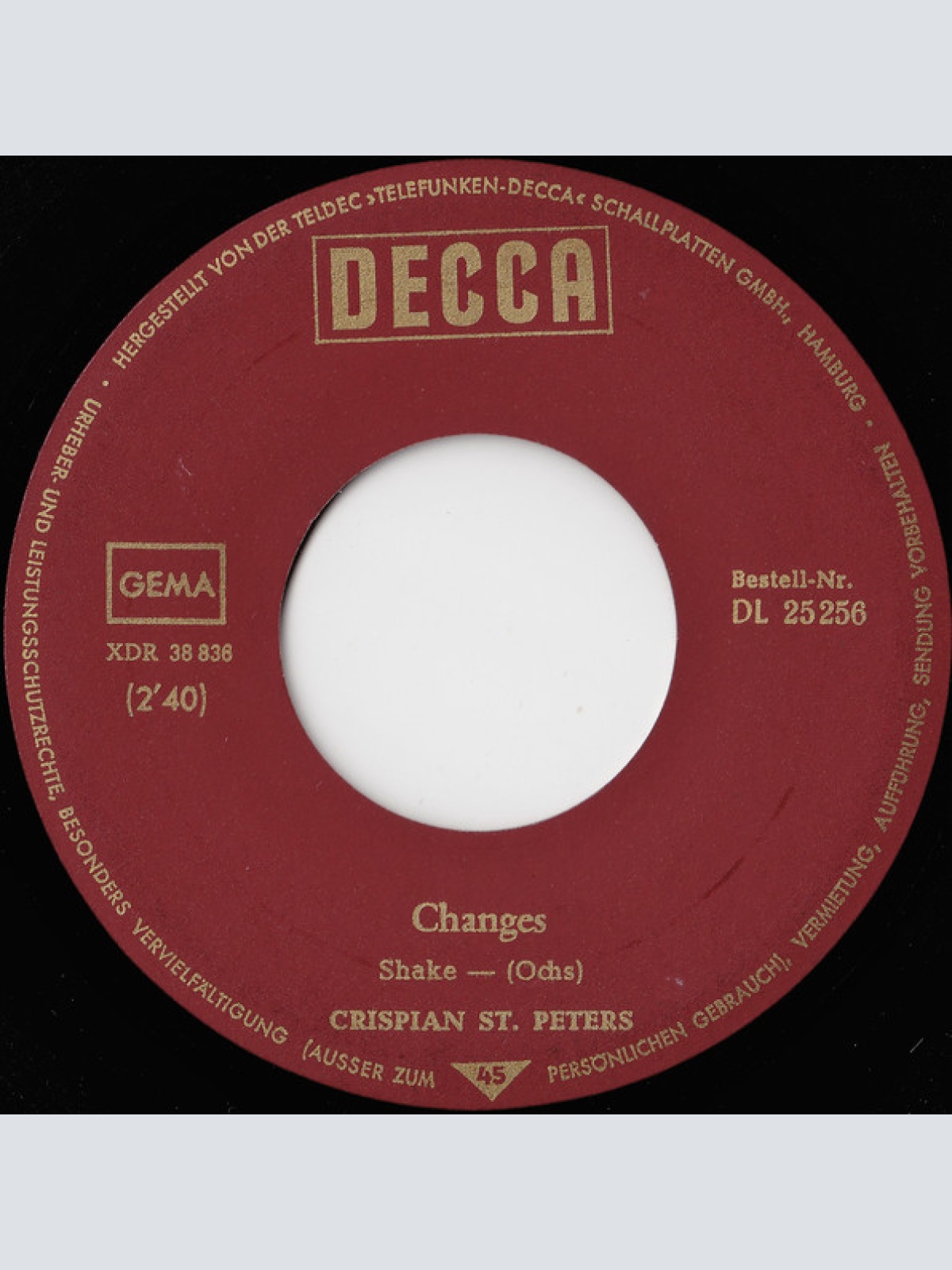 Vinyl / Crispian St. Peters - Changes