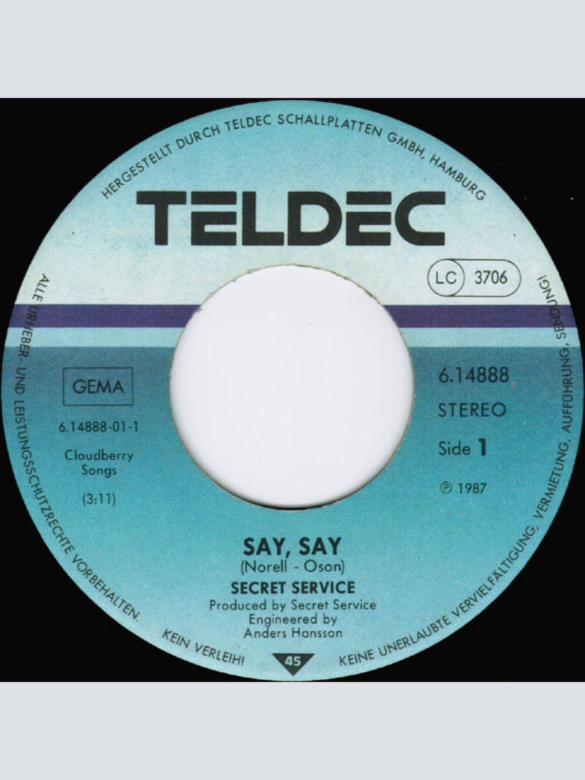 Vinyl / Secret Service - Say, Say
