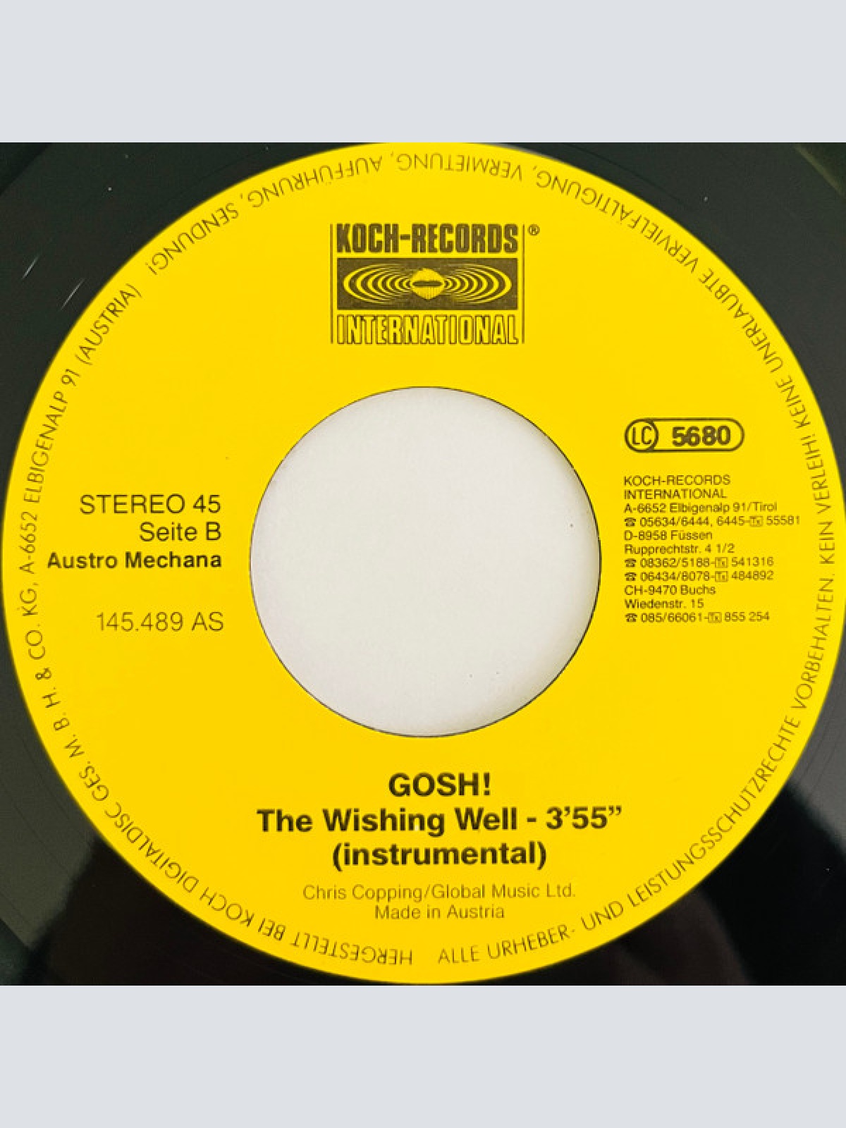Vinyl / G.O.S.H. - The Wishing Well