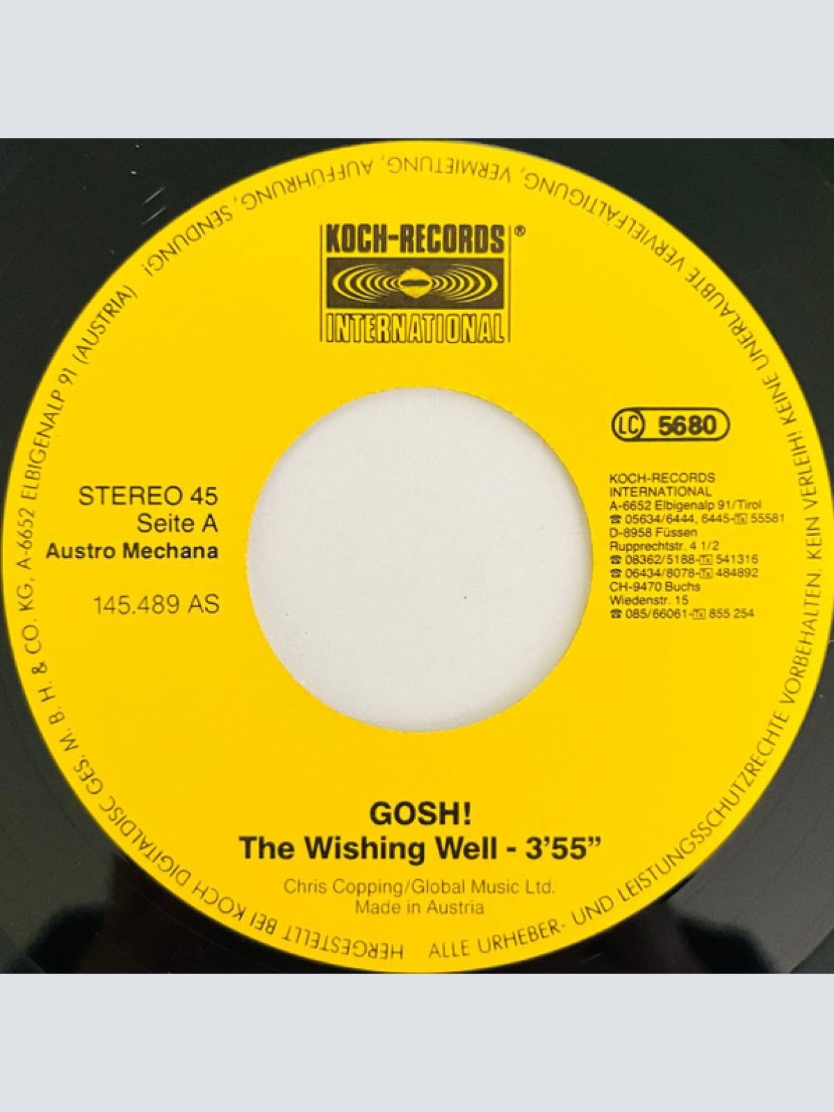 Vinyl / G.O.S.H. - The Wishing Well