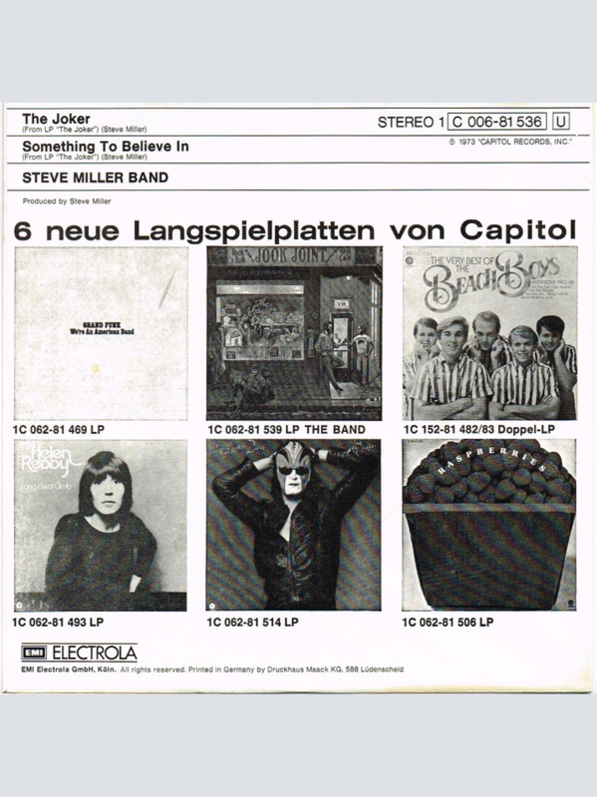 Vinyl / Steve Miller Band - The Joker