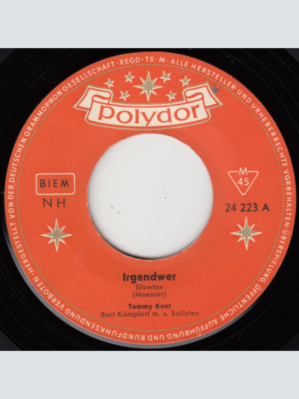 Vinyl / Tommy Kent - Irgendwer / Alle Nächte