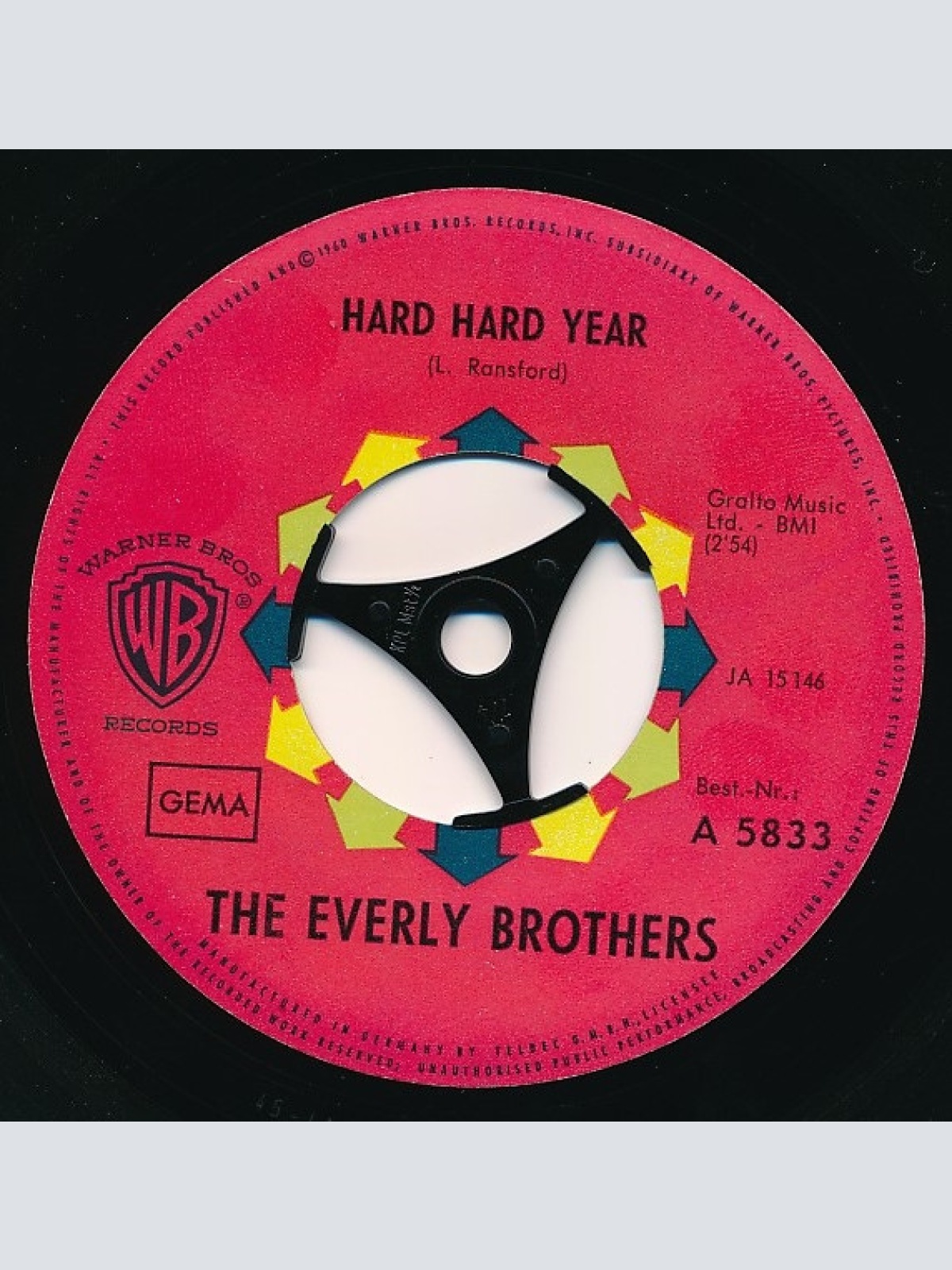 Vinyl / The Everly Brothers* - Somebody Help Me / Hard Hard Year
