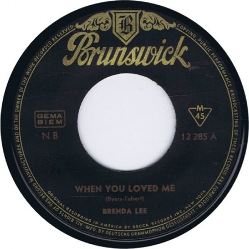Vinyl / Brenda Lee - When You Loved Me