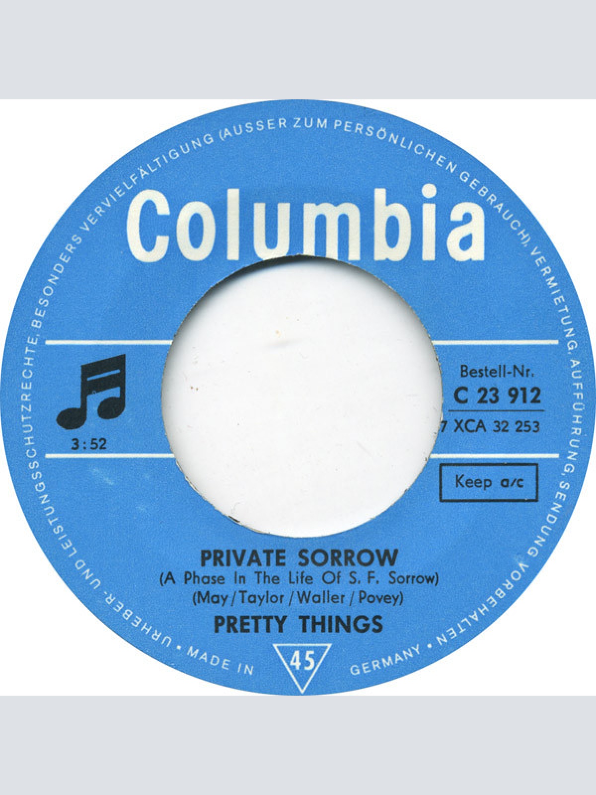 Vinyl / Pretty Things* - Private Sorrow / Balloon Burning