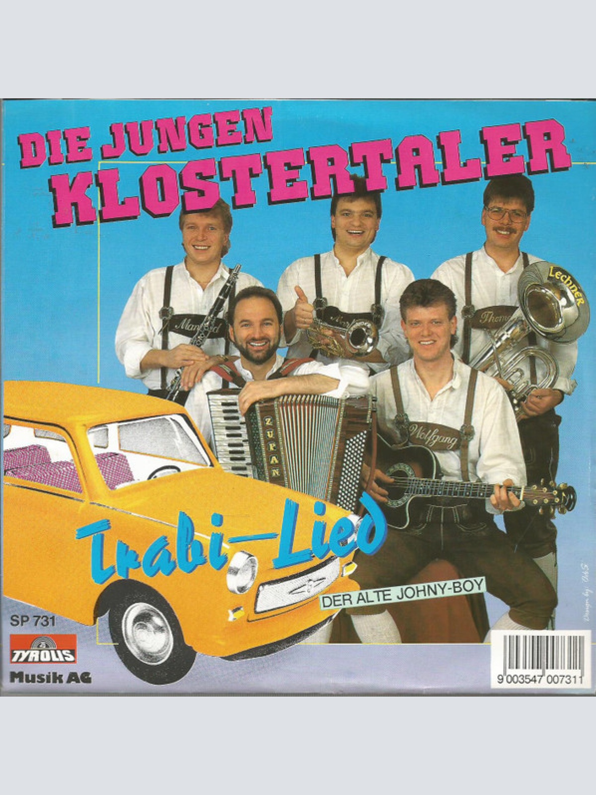 Vinyl / Die Jungen Klostertaler - Trabi-Lied