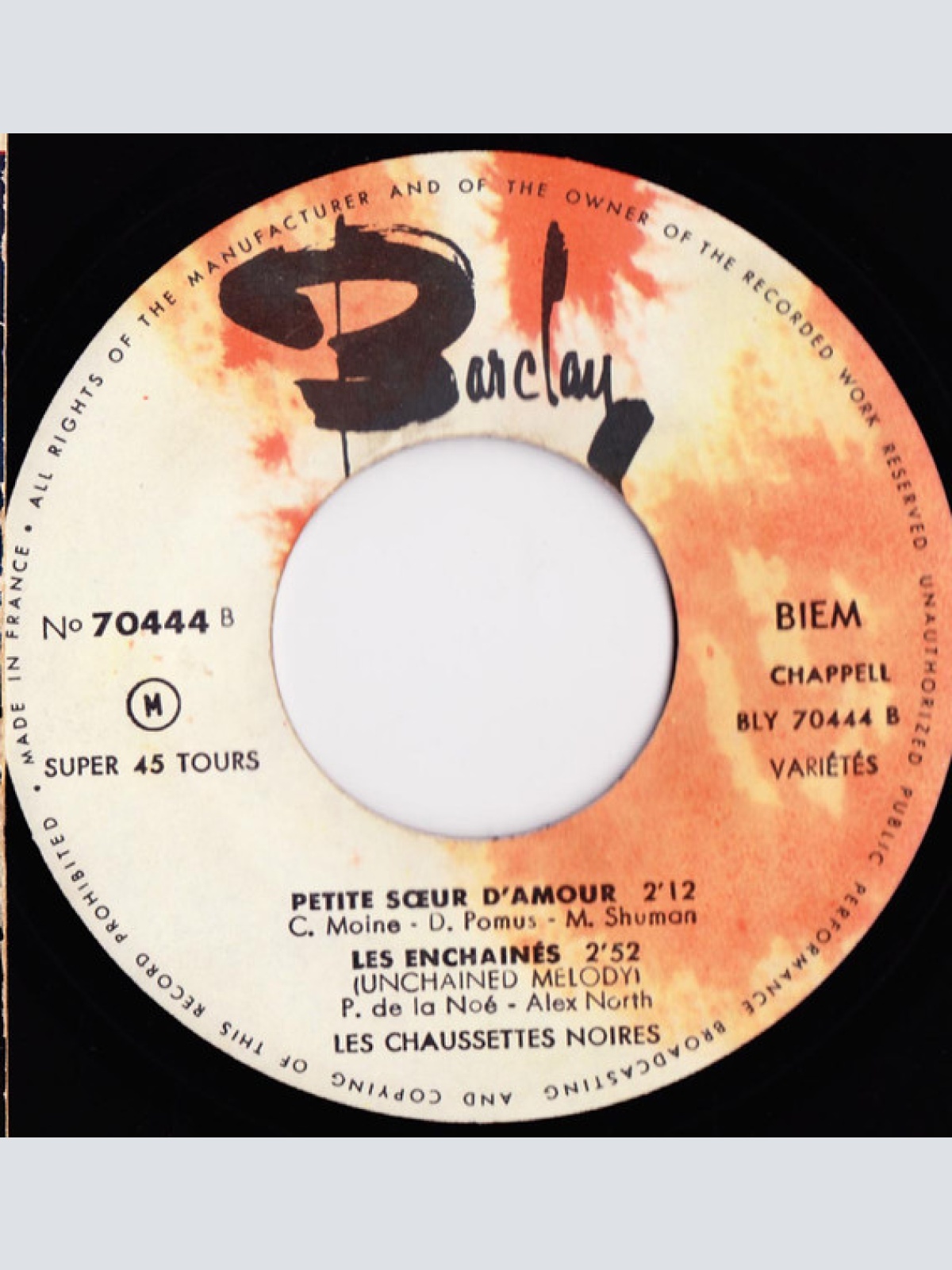 Vinyl / Les Chaussettes Noires - Le Chemin De La Joie