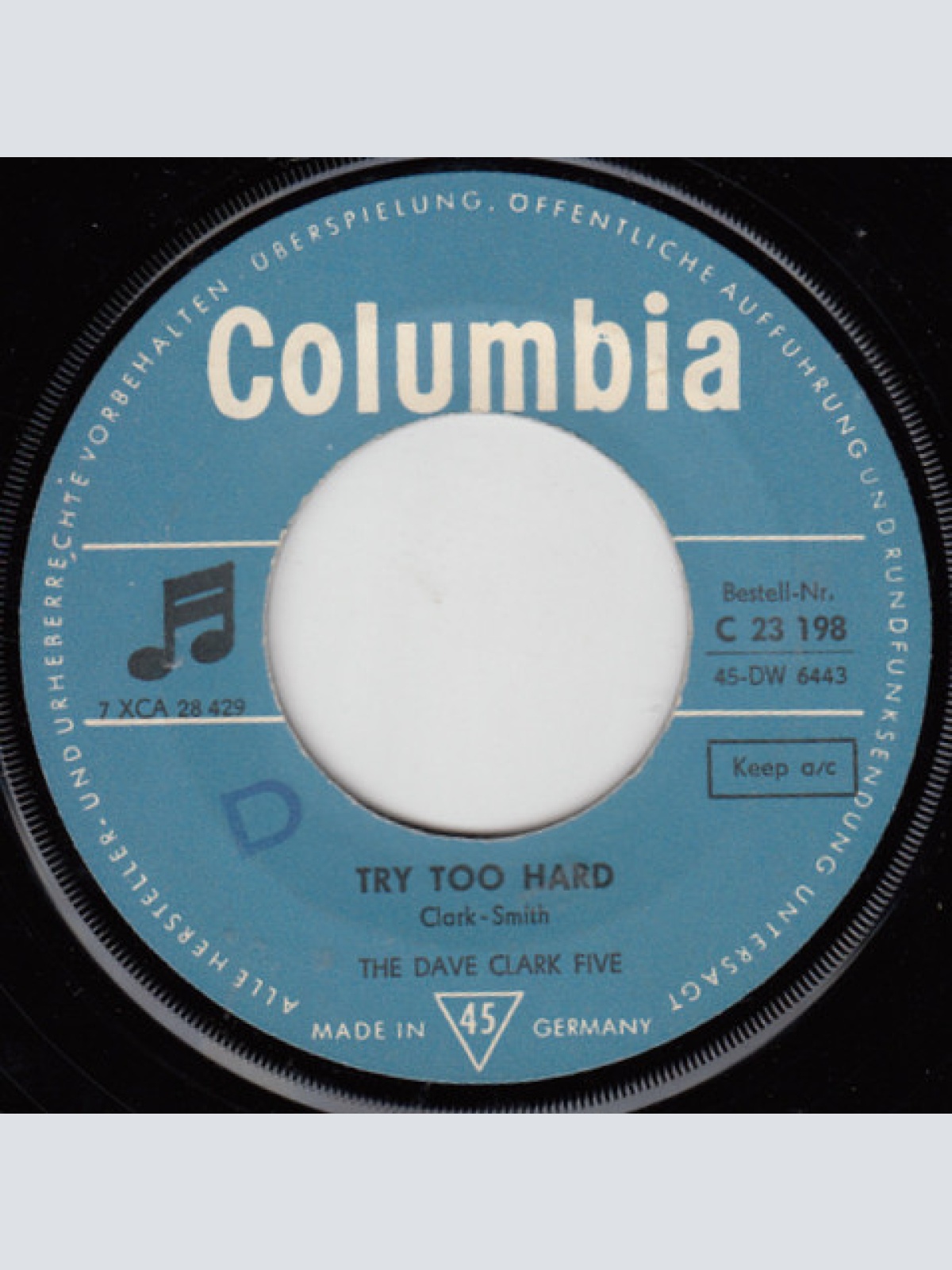 Vinyl / The Dave Clark Five - Try Too Hard / All Night Long