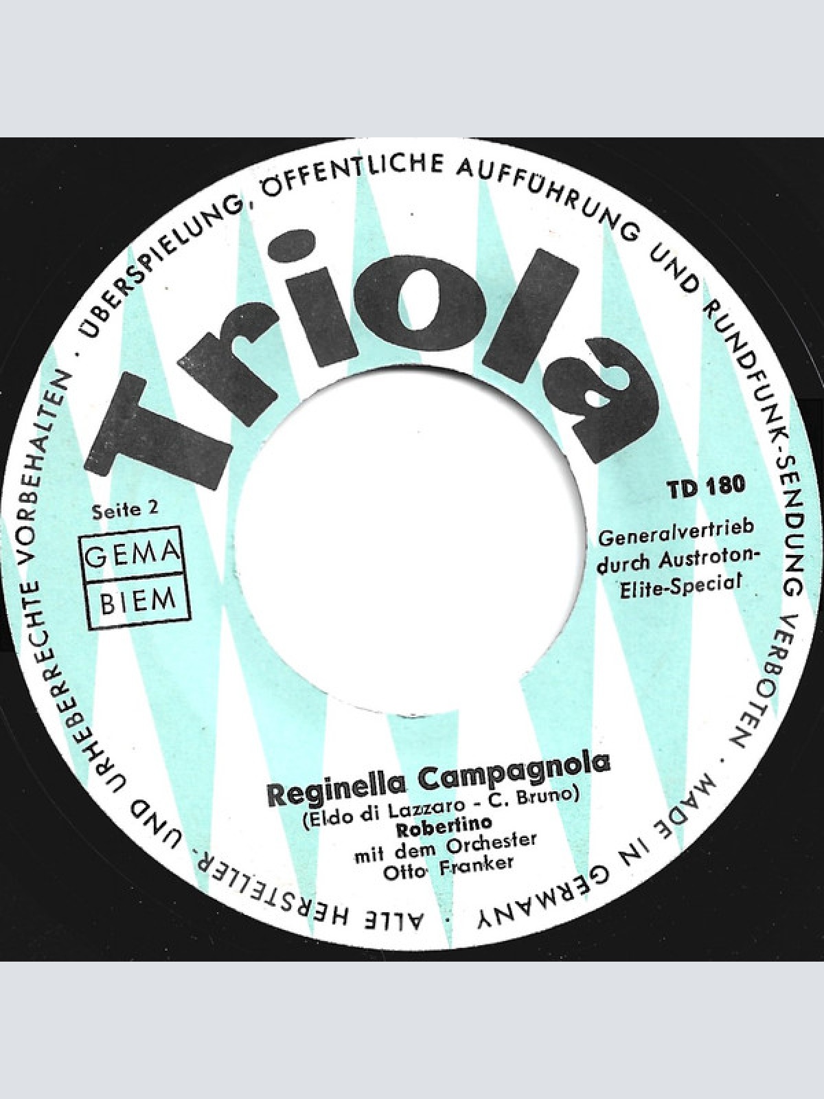 Vinyl / Robertino* - Addio, Signora!...