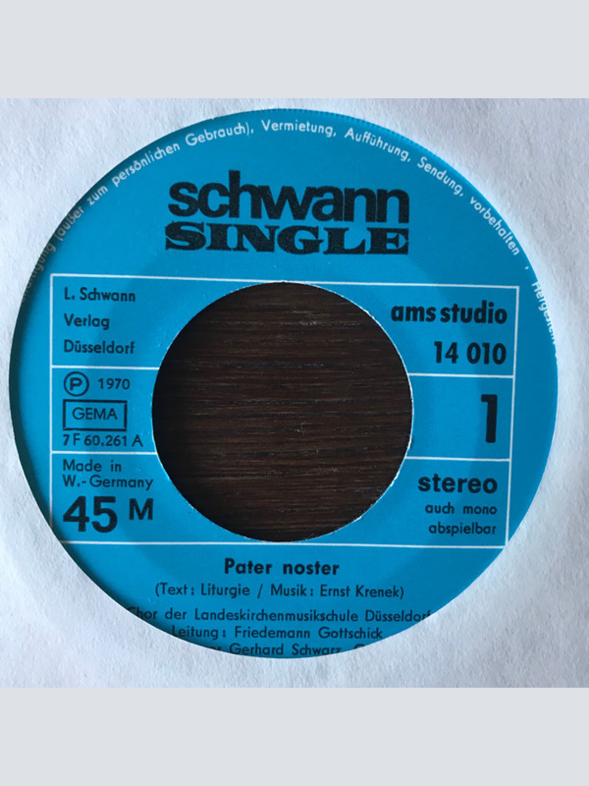 Vinyl / Various - Pater Noster / Du Bist Der Weg