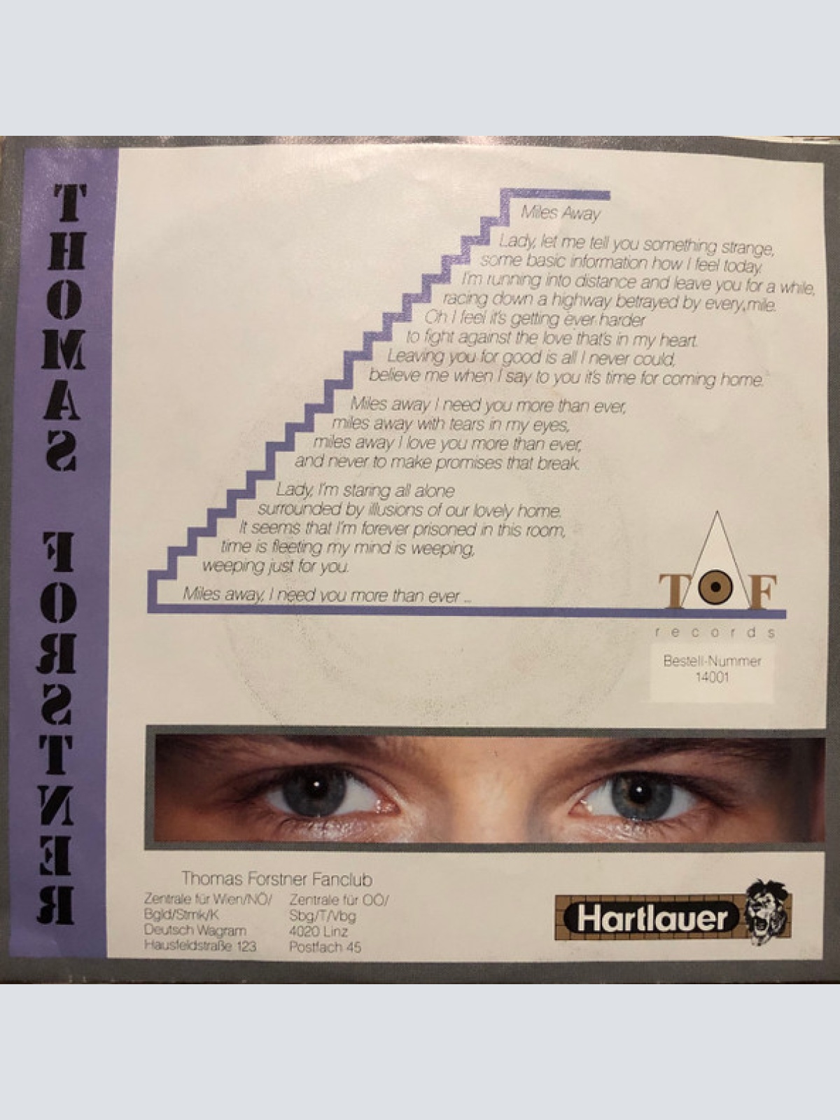 Vinyl / Thomas Forstner - Miles Away