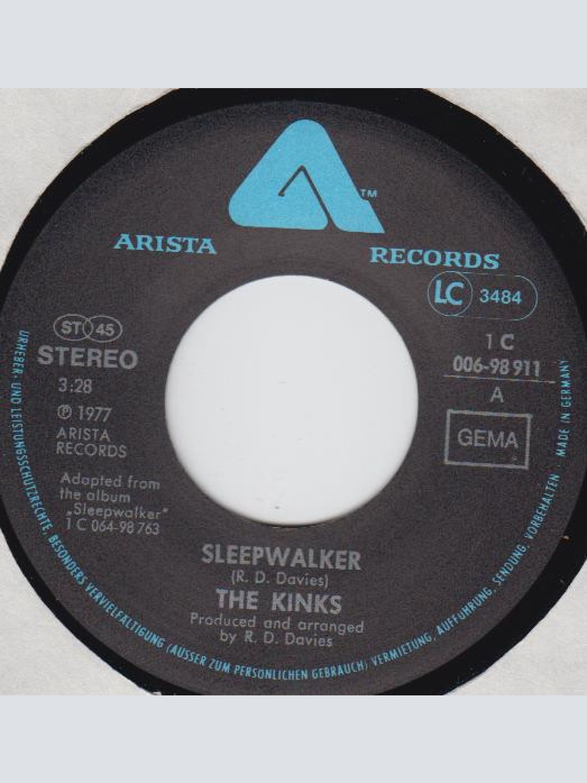 Vinyl / The Kinks - Sleepwalker