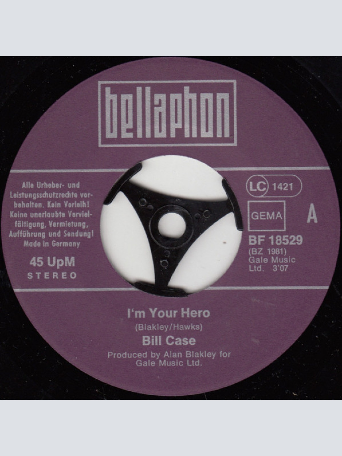 Vinyl / Bill Case (2) - I'm Your Hero