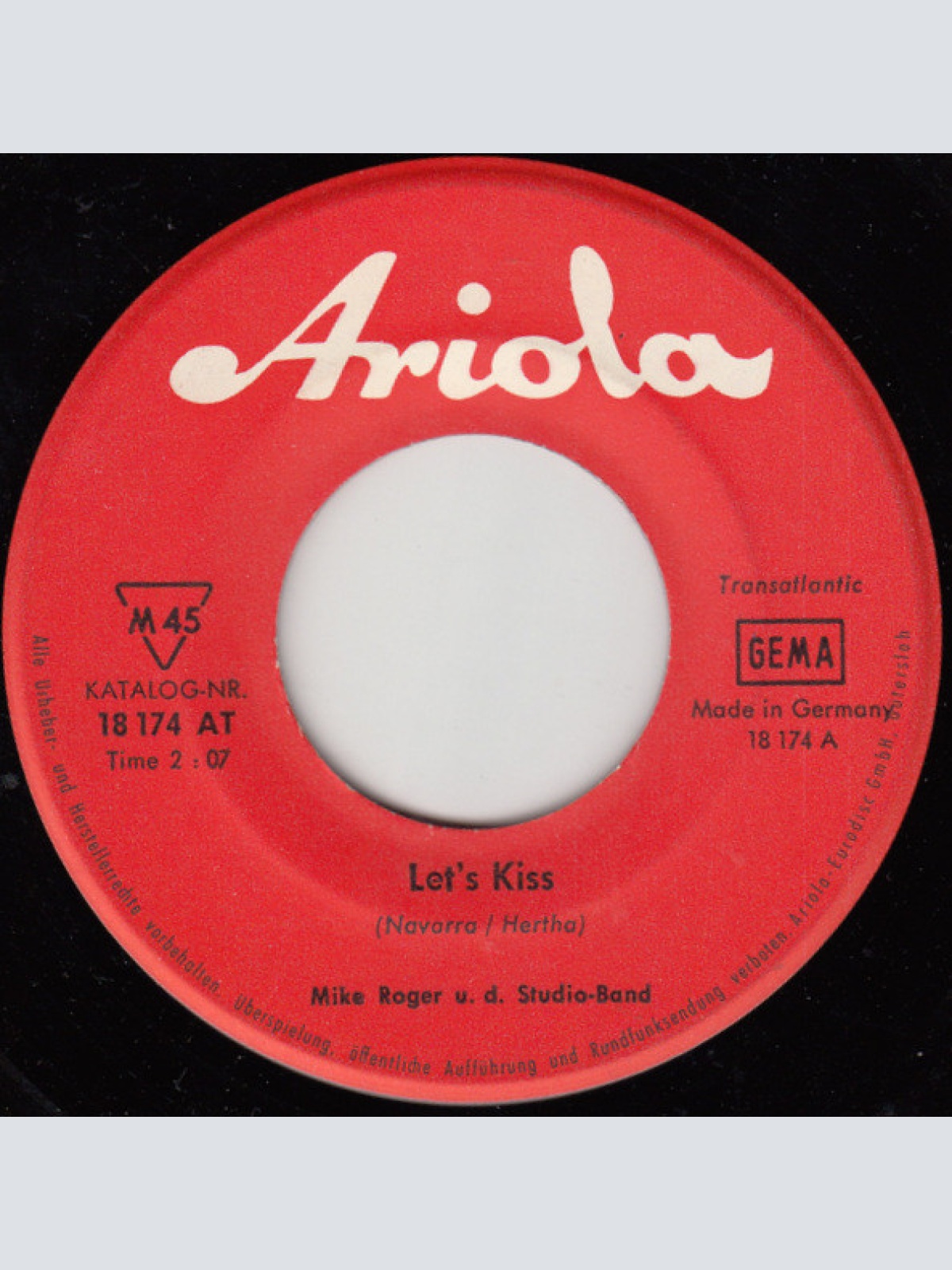 Vinyl / Mike Roger - Let's Kiss