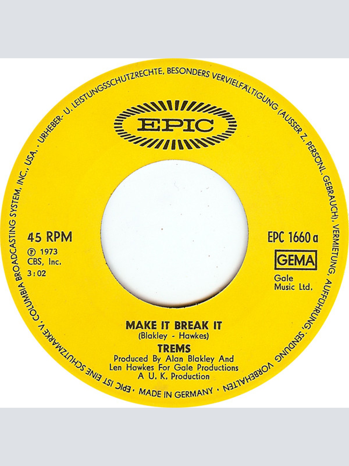 Vinyl / Trems* - Make It Break It