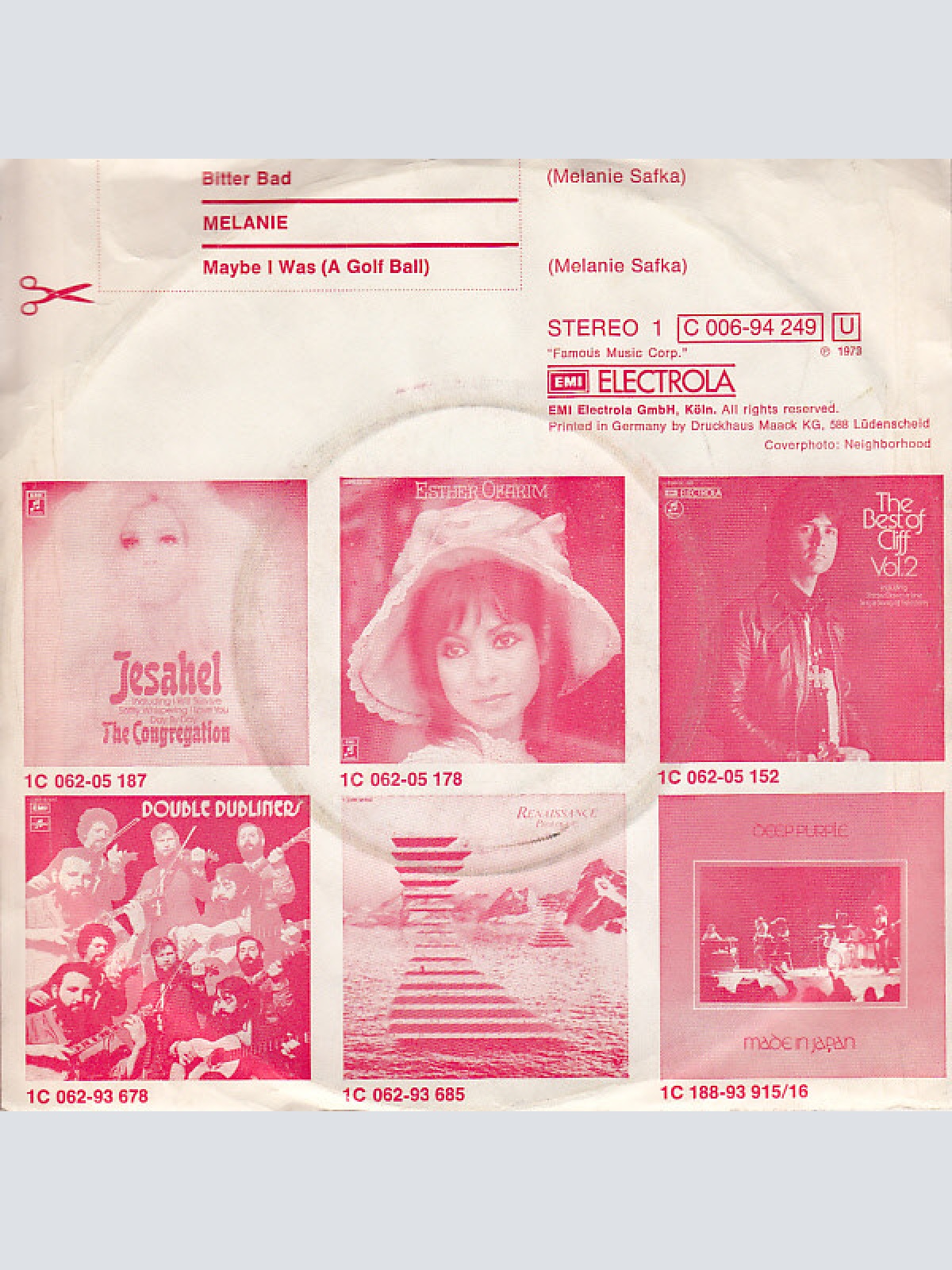 Vinyl / Melanie (2) - Bitter Bad