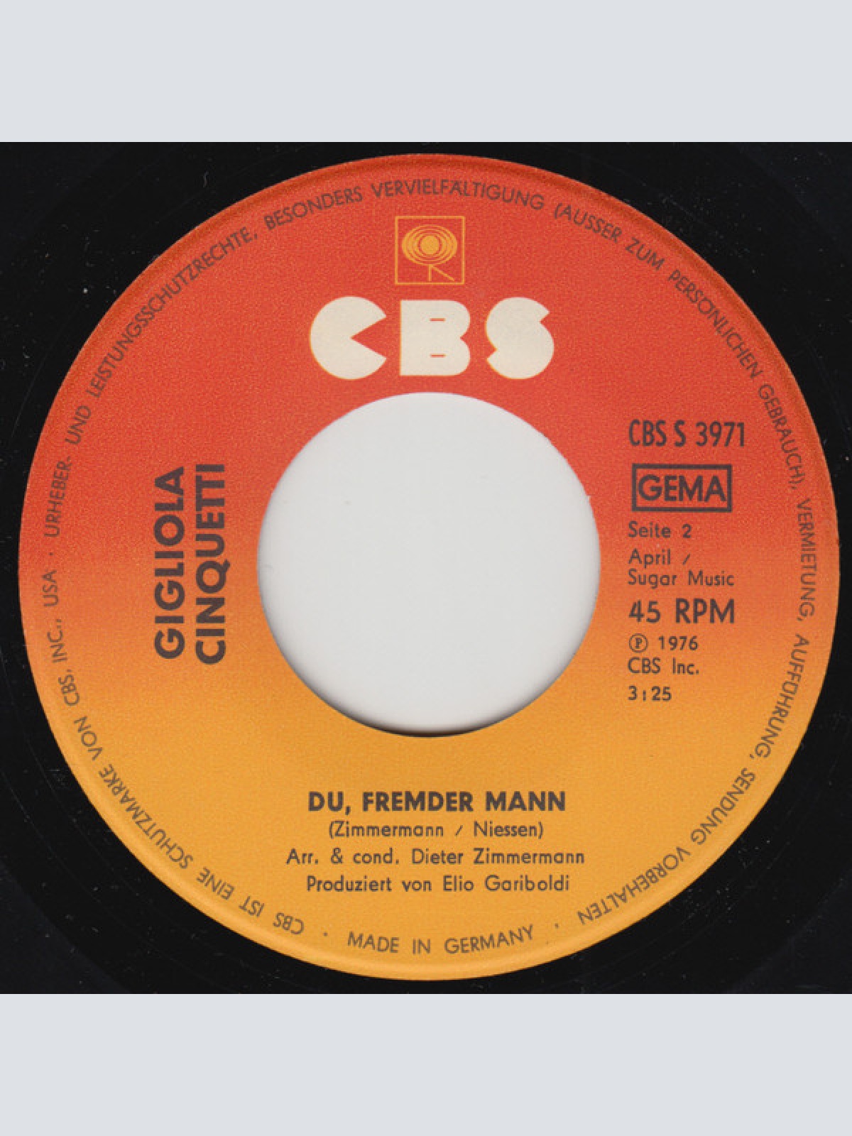 Vinyl / Gigliola Cinquetti - Aufwiederseh'n Amore