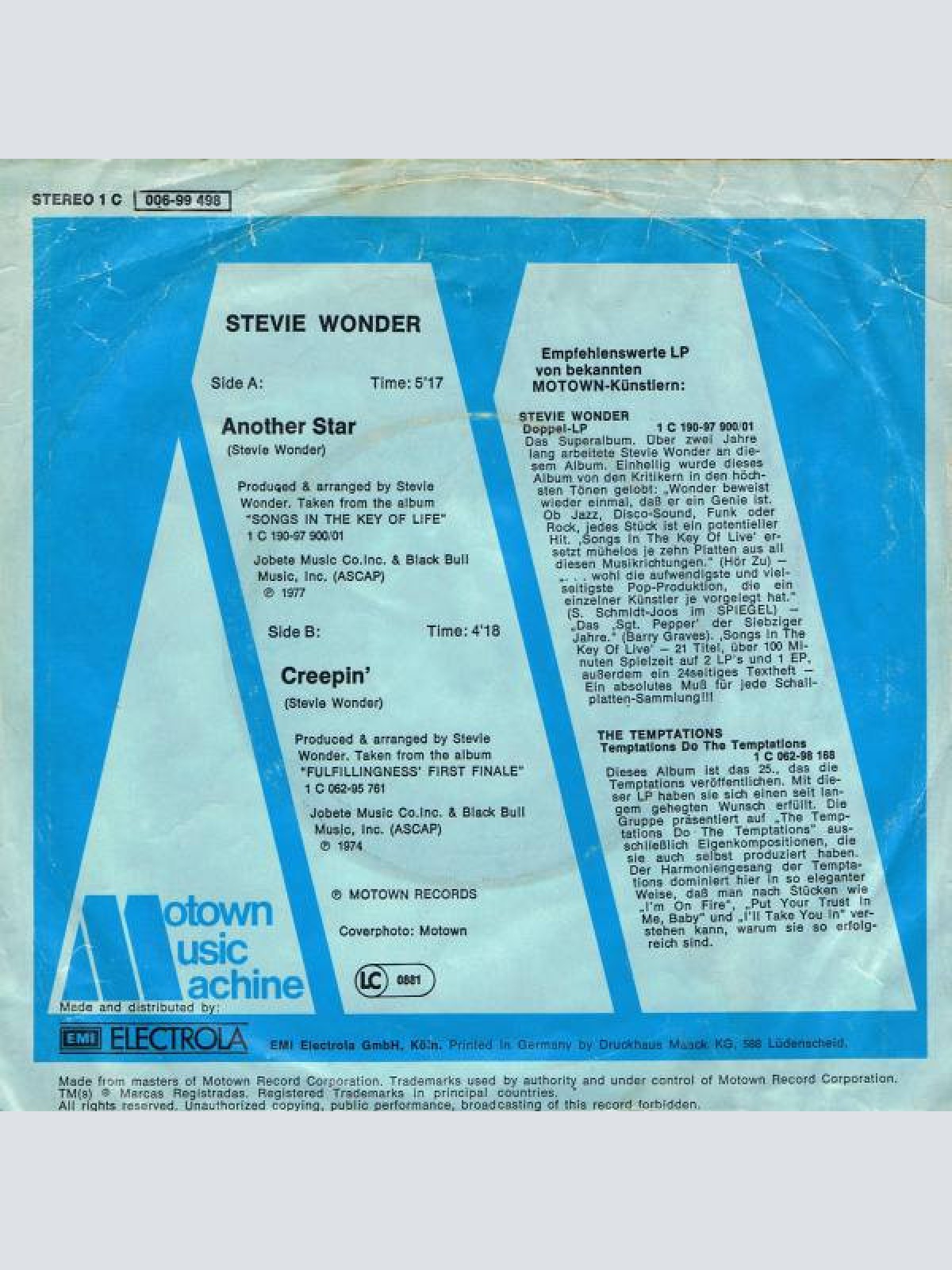 Vinyl / Stevie Wonder - Another Star