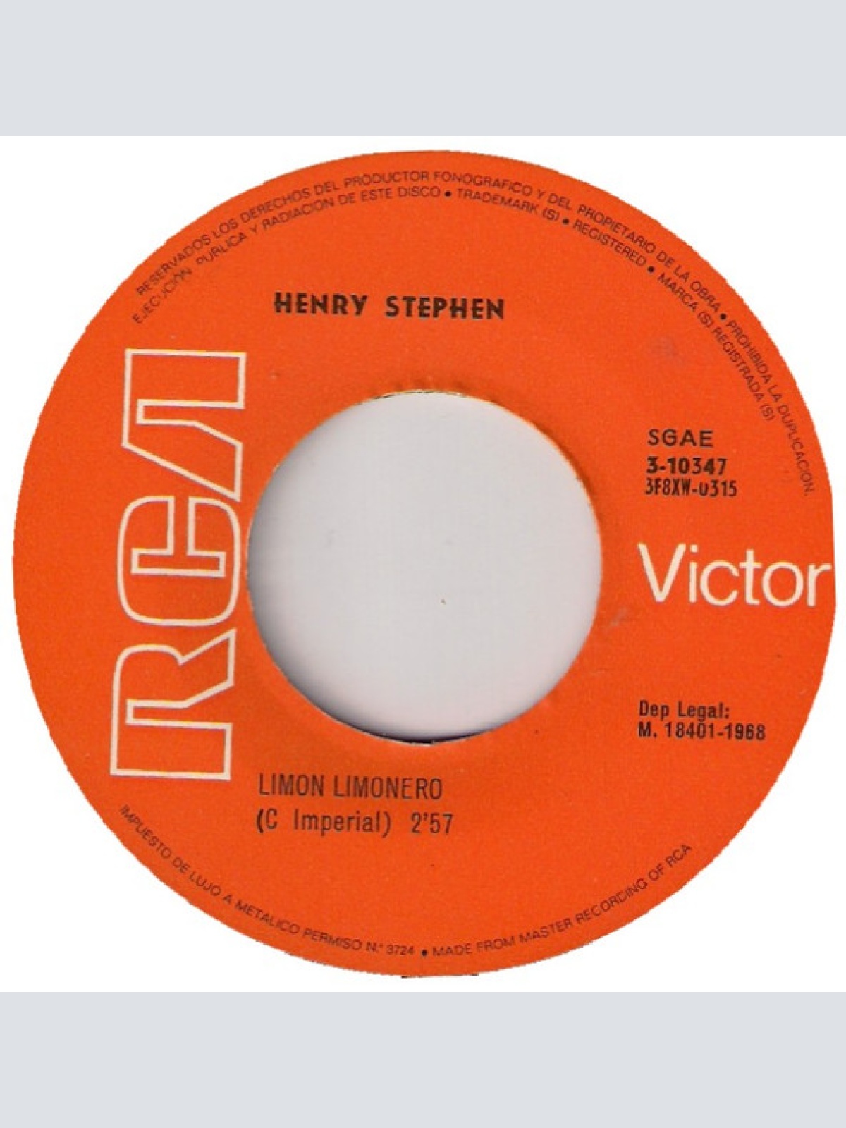 Vinyl / Henry Stephen - Limon Limonero