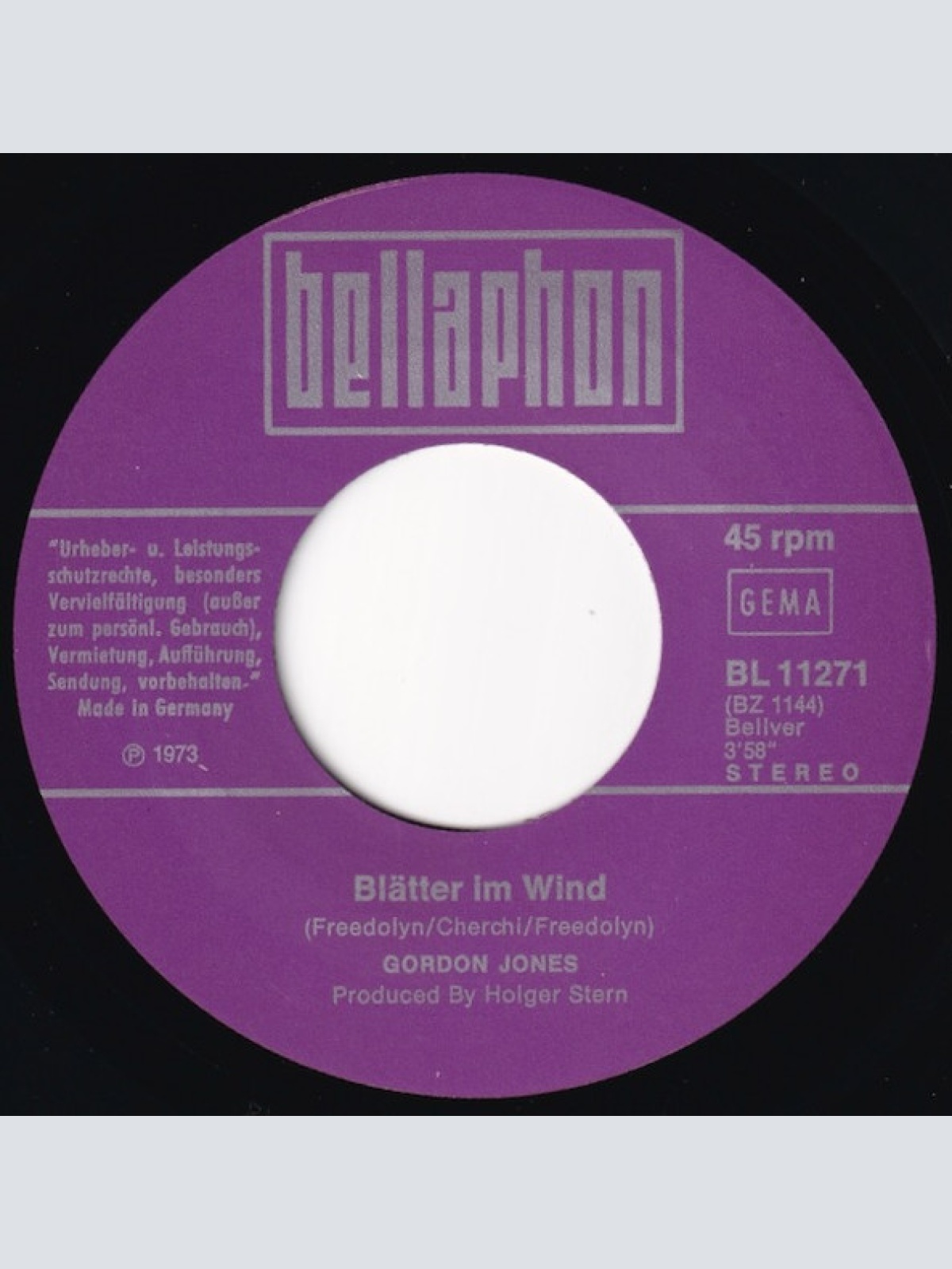 Vinyl / Gordon Jones (8) - Liebst Du Mich