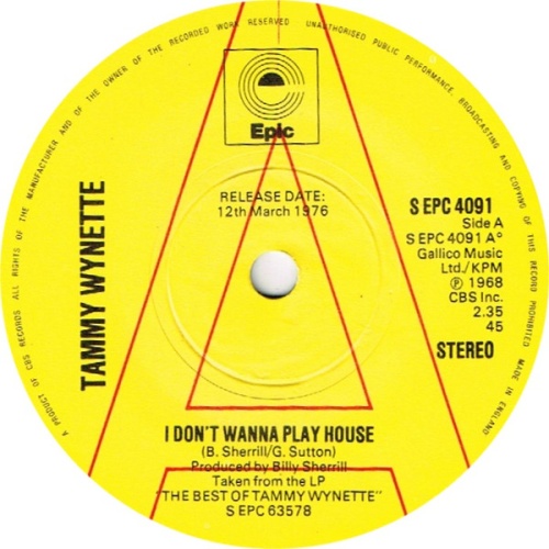 Vinyl / Tammy Wynette - I Don't Wanna Play House
