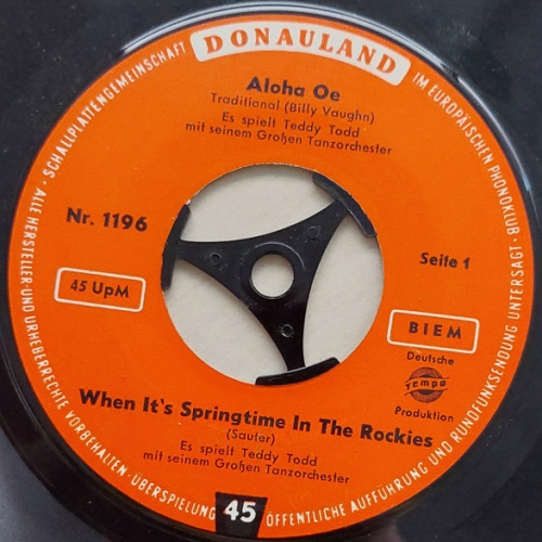 Vinyl / Teddy Todd Mit Seinem Großen Tanzorchester* / Harry Graf Und Die Perrys / Gerd Fitz - Aloha Oe / When It's Springtime In The Rockies / Morgen / Sie Sagt: Nein, Nein, Nein