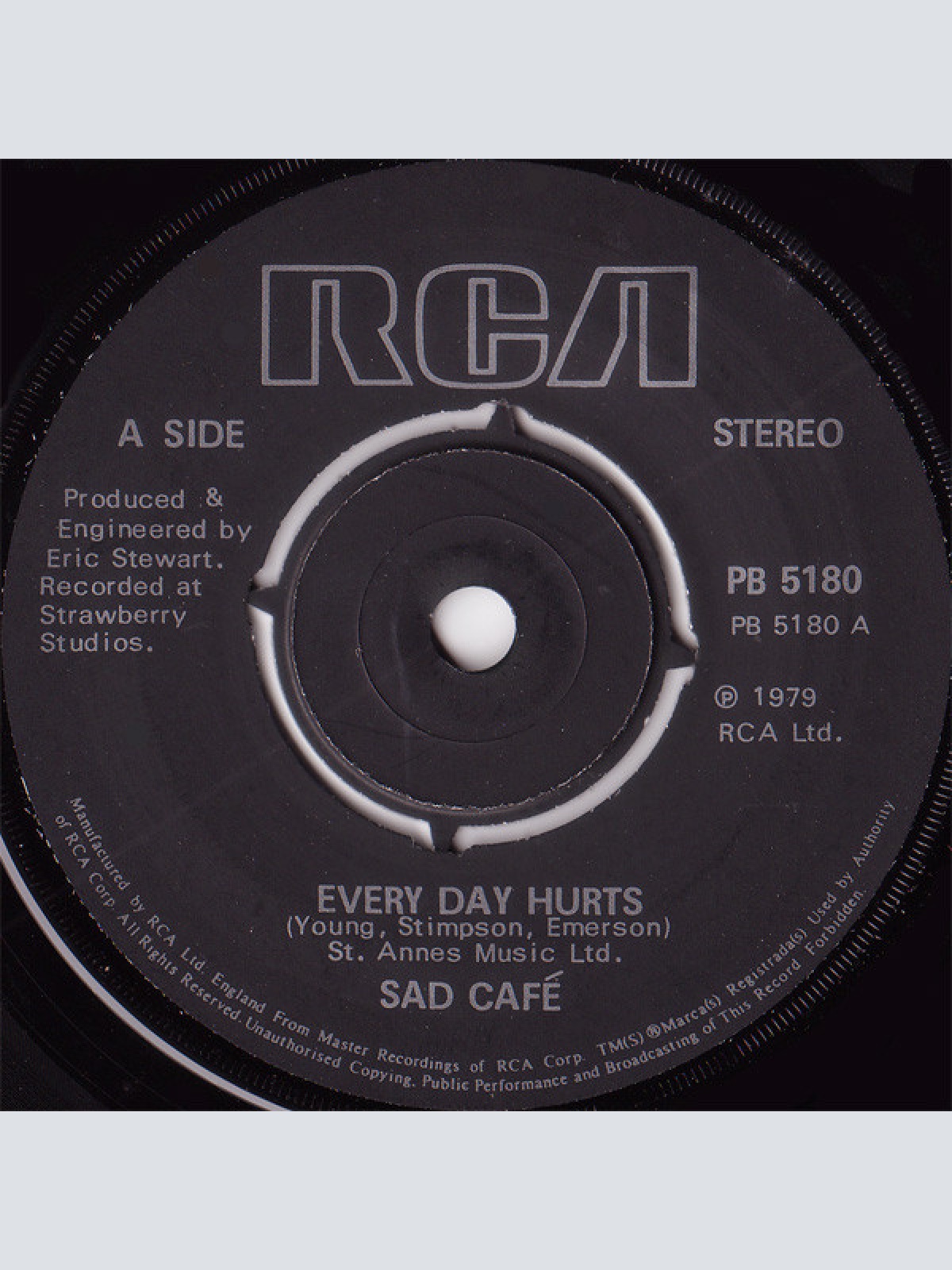Vinyl / Sad Café - Every Day Hurts