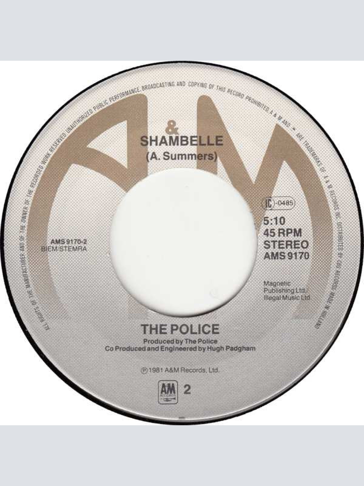 Vinyl / The Police - Every Little Thing She Does Is Magic