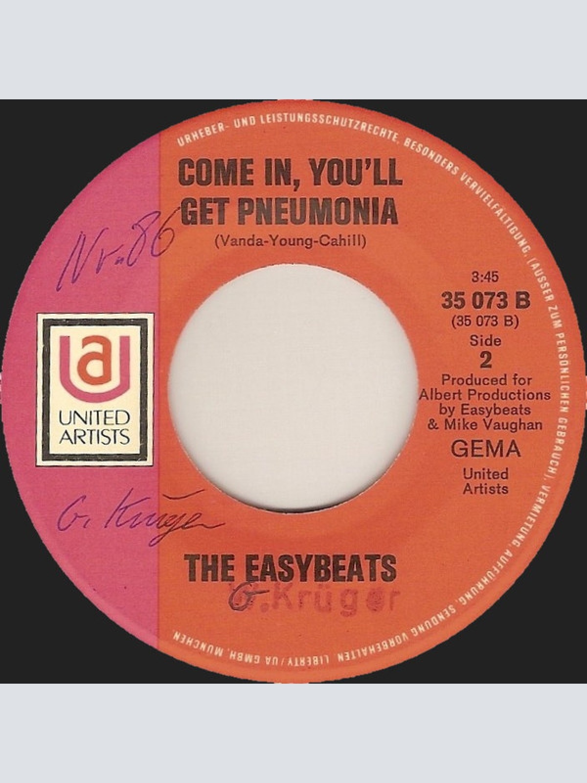 Vinyl / The Easybeats - I Can't Stand It