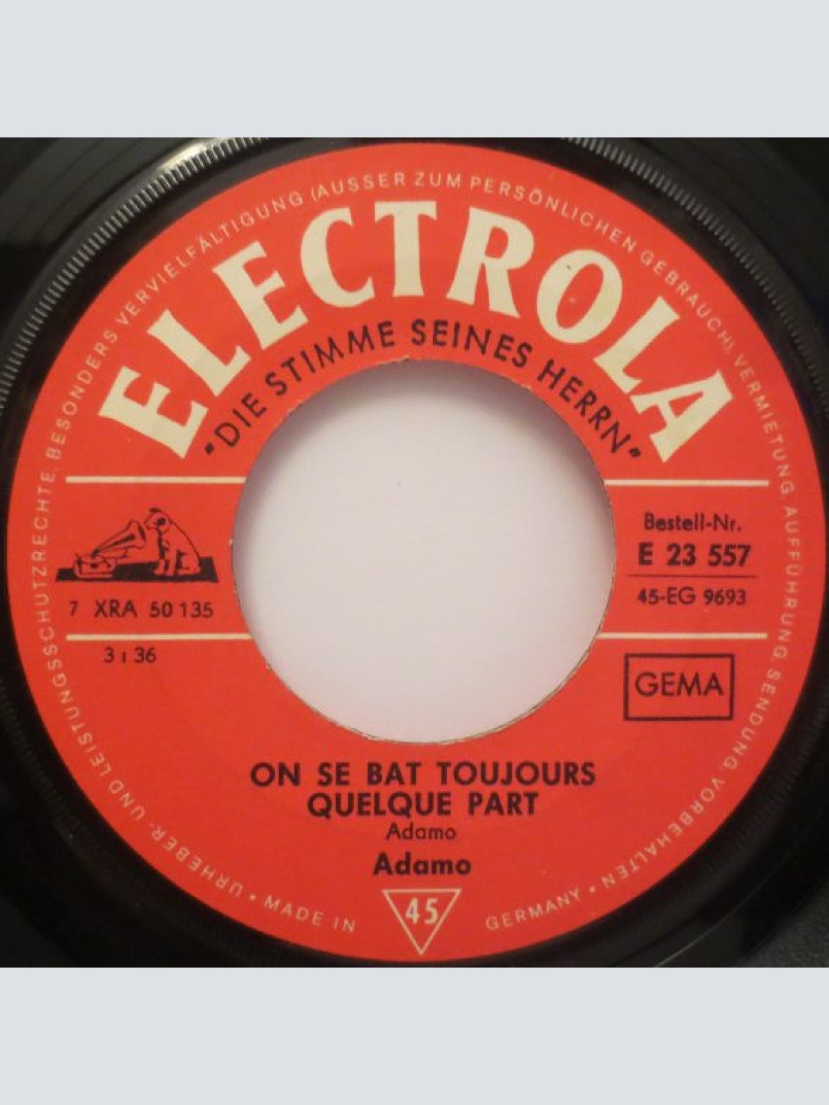 Vinyl / Adamo - Notre Roman