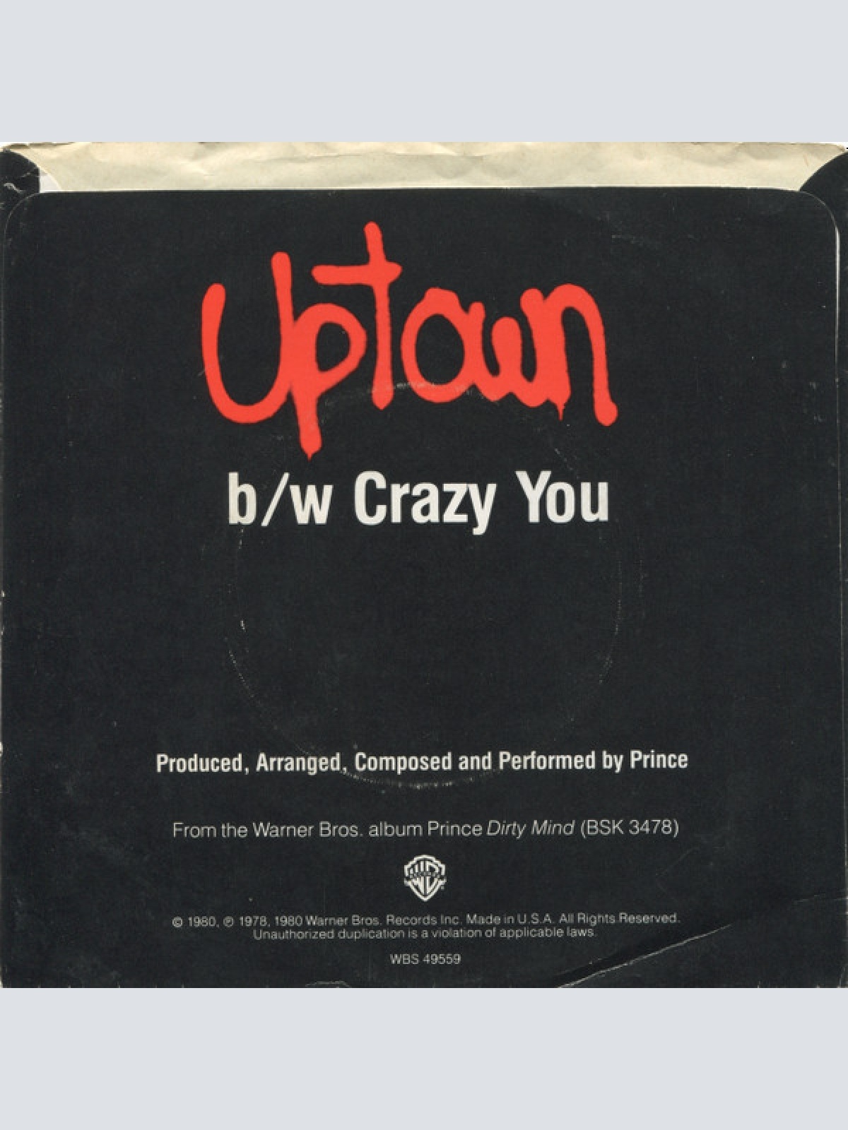 Vinyl / Prince - Uptown