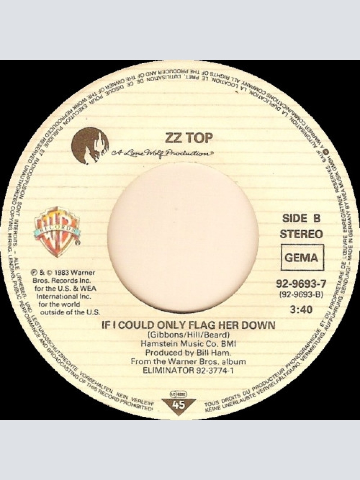 Vinyl / ZZ Top - Gimme All Your Lovin