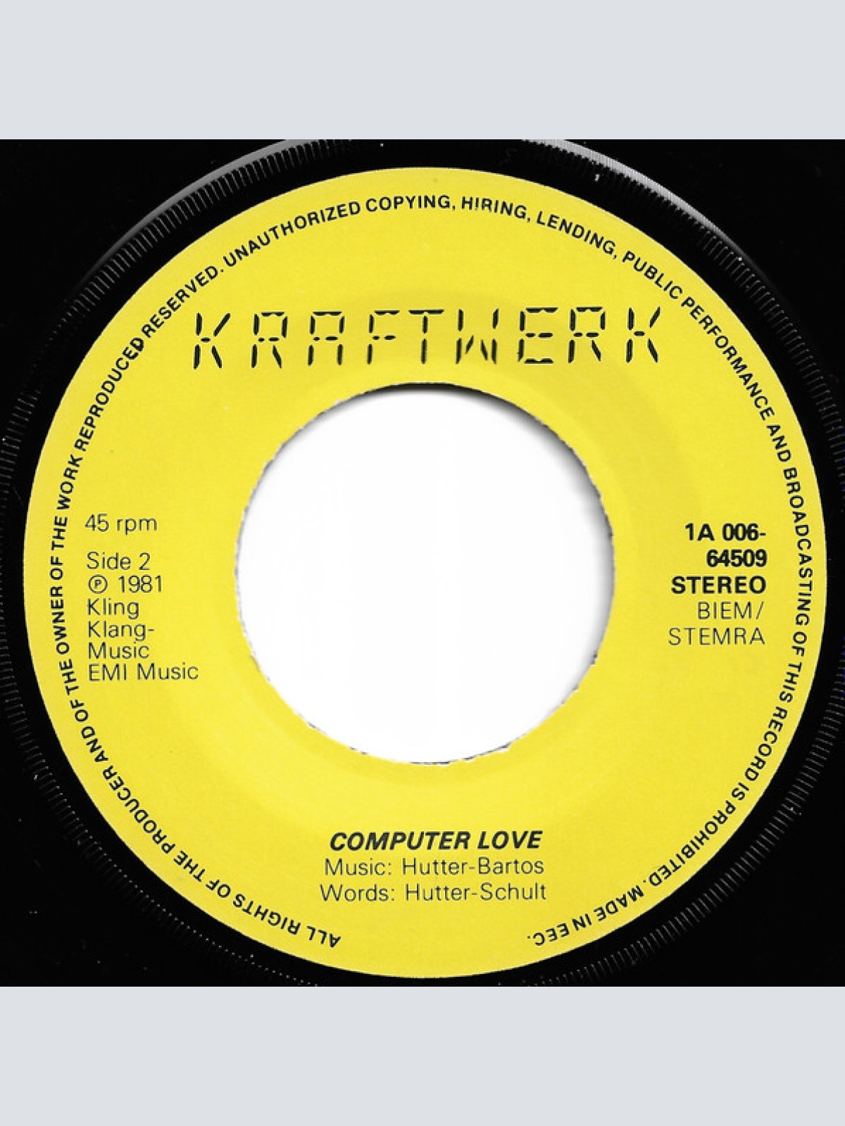 Vinyl / Kraftwerk - The Model