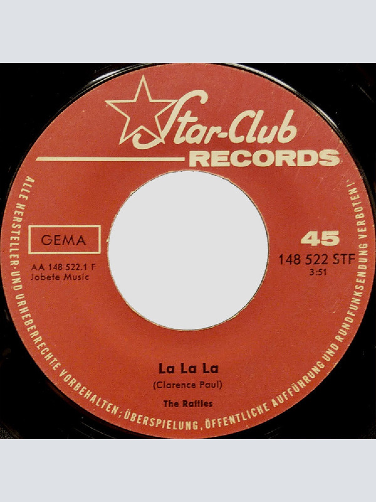 Vinyl / The Rattles - La La La