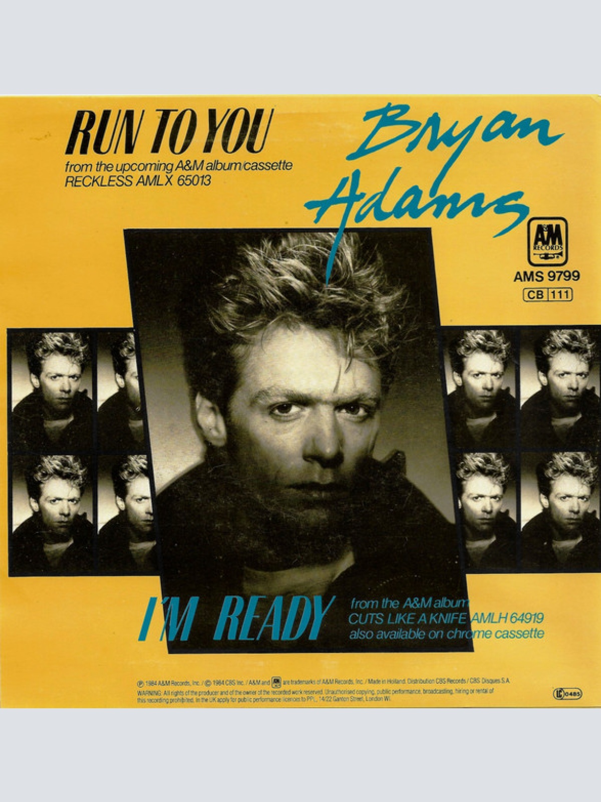Vinyl / Bryan Adams - Run To You