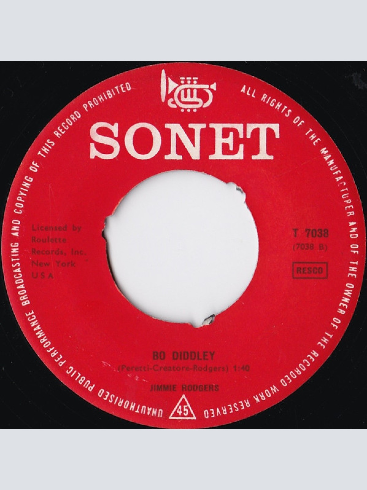 Vinyl / Jimmie Rodgers (2) - Waltzing Mathilda / Bo Diddley