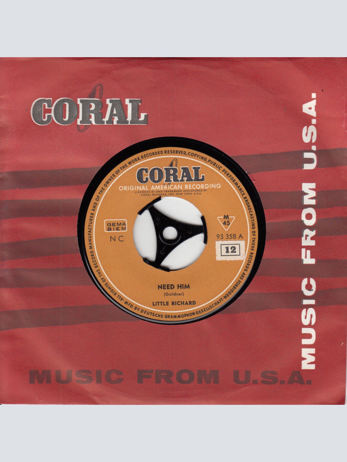 Vinyl / Little Richard - Need Him / Milky White Way