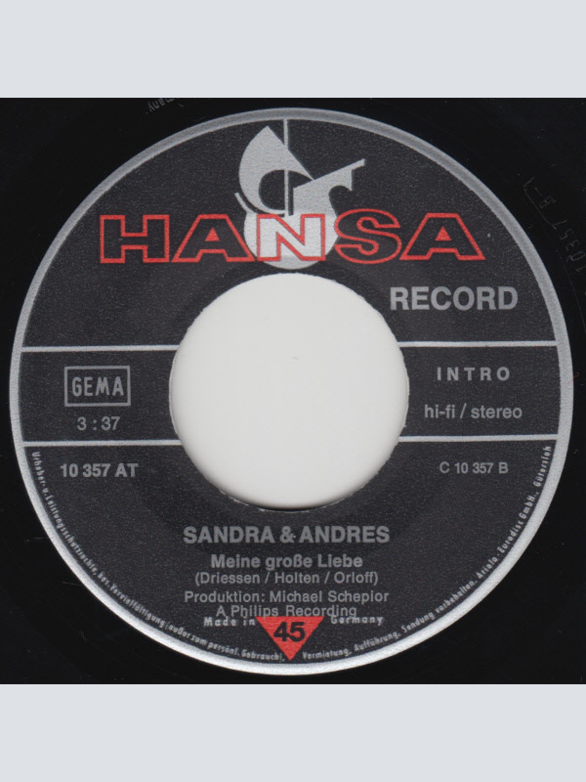 Vinyl / Sandra & Andres - Es Gibt Noch Liebe