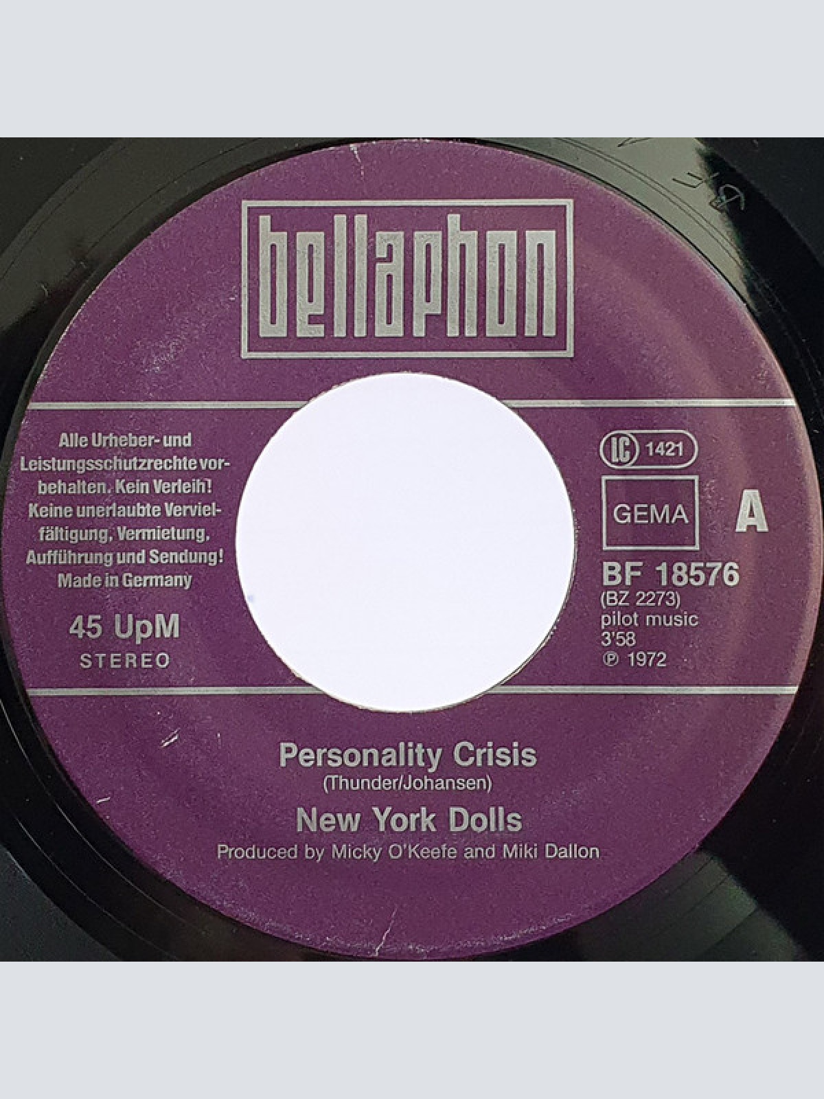 Vinyl / New York Dolls - Personality Crisis