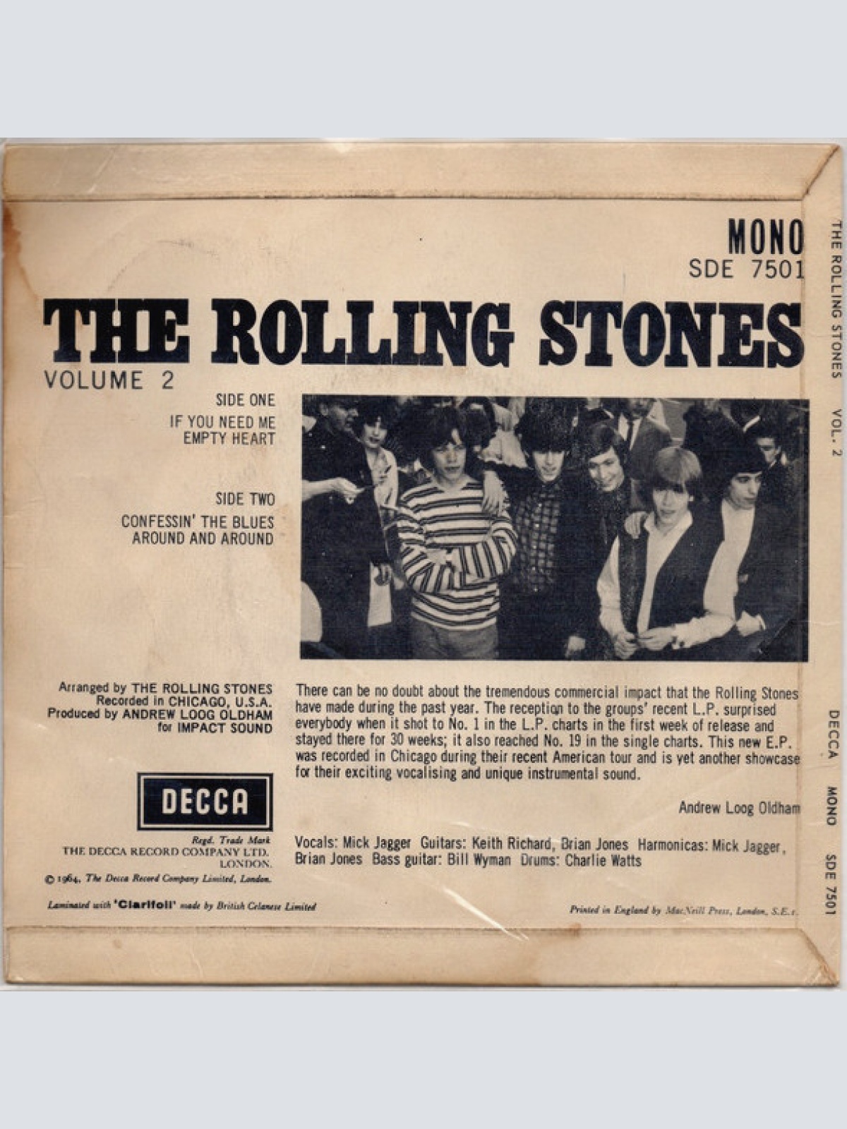 Vinyl / The Rolling Stones - Volume 2