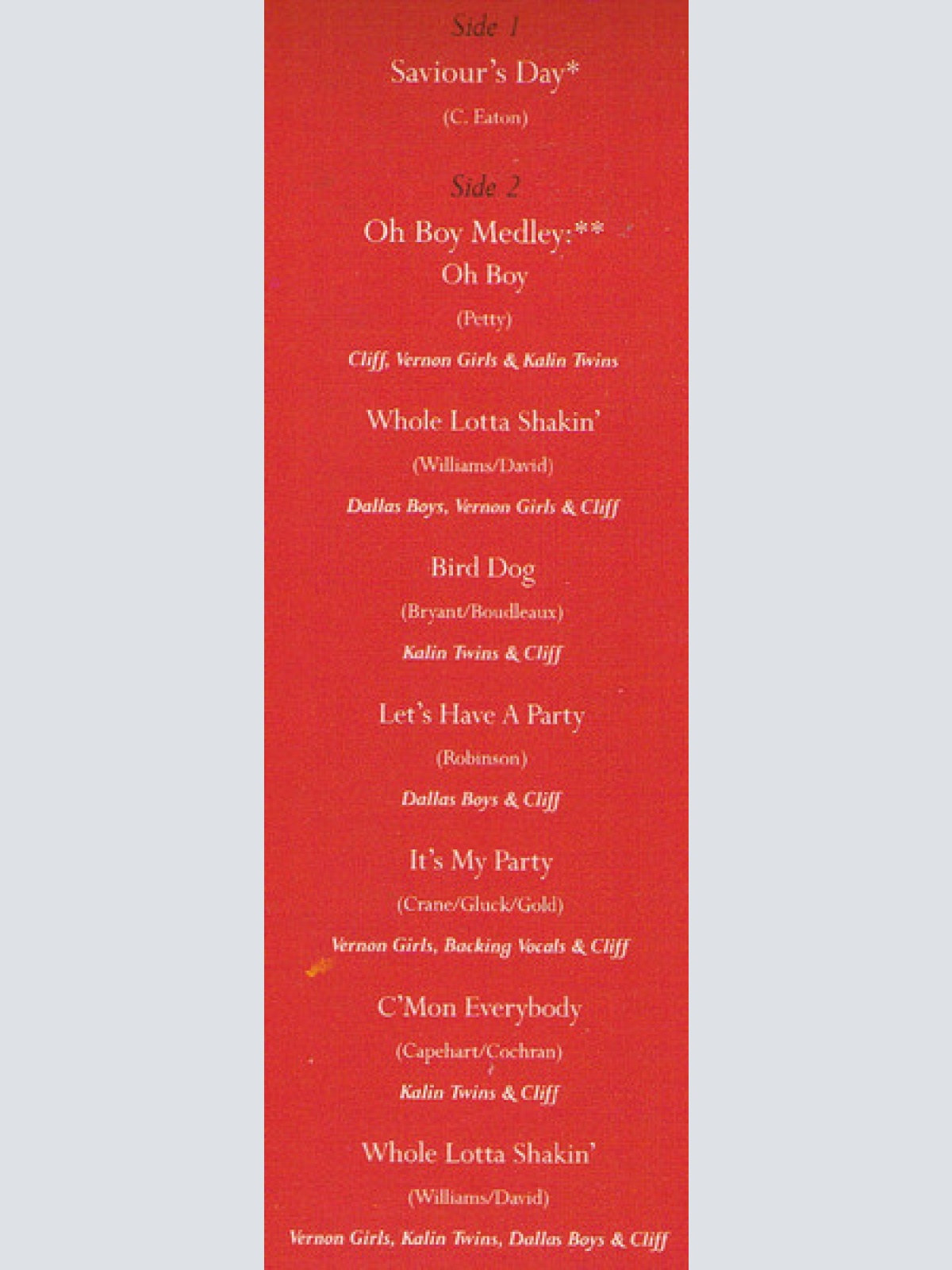 Vinyl / Cliff Richard - Saviour's Day