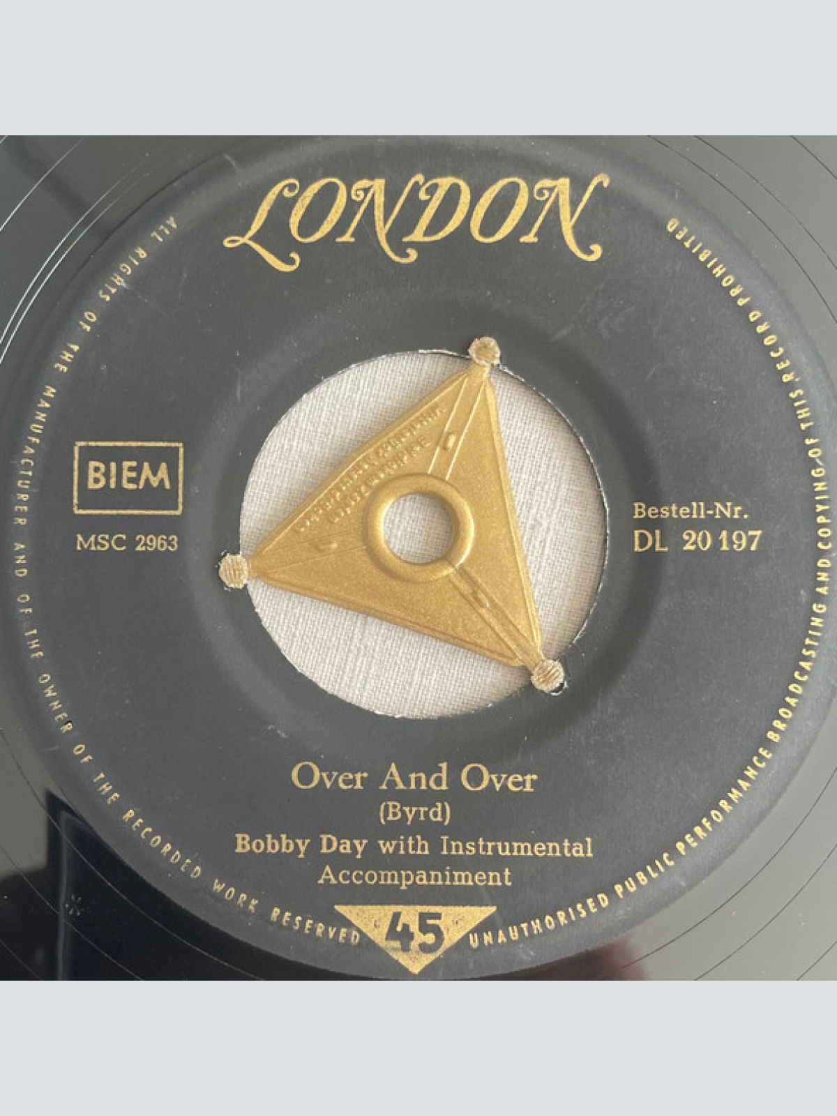 Vinyl / Bobby Day - Rockin' Robin / Over And Over