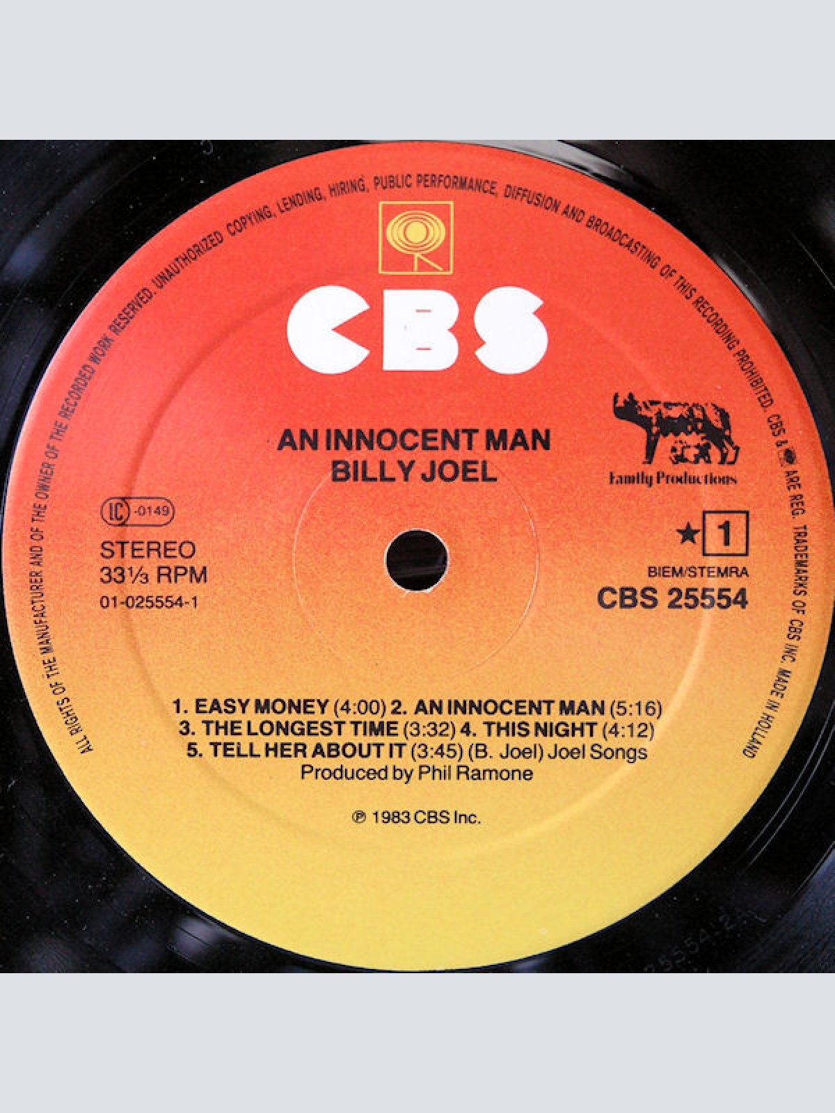 Vinyl / Billy Joel - An Innocent Man
