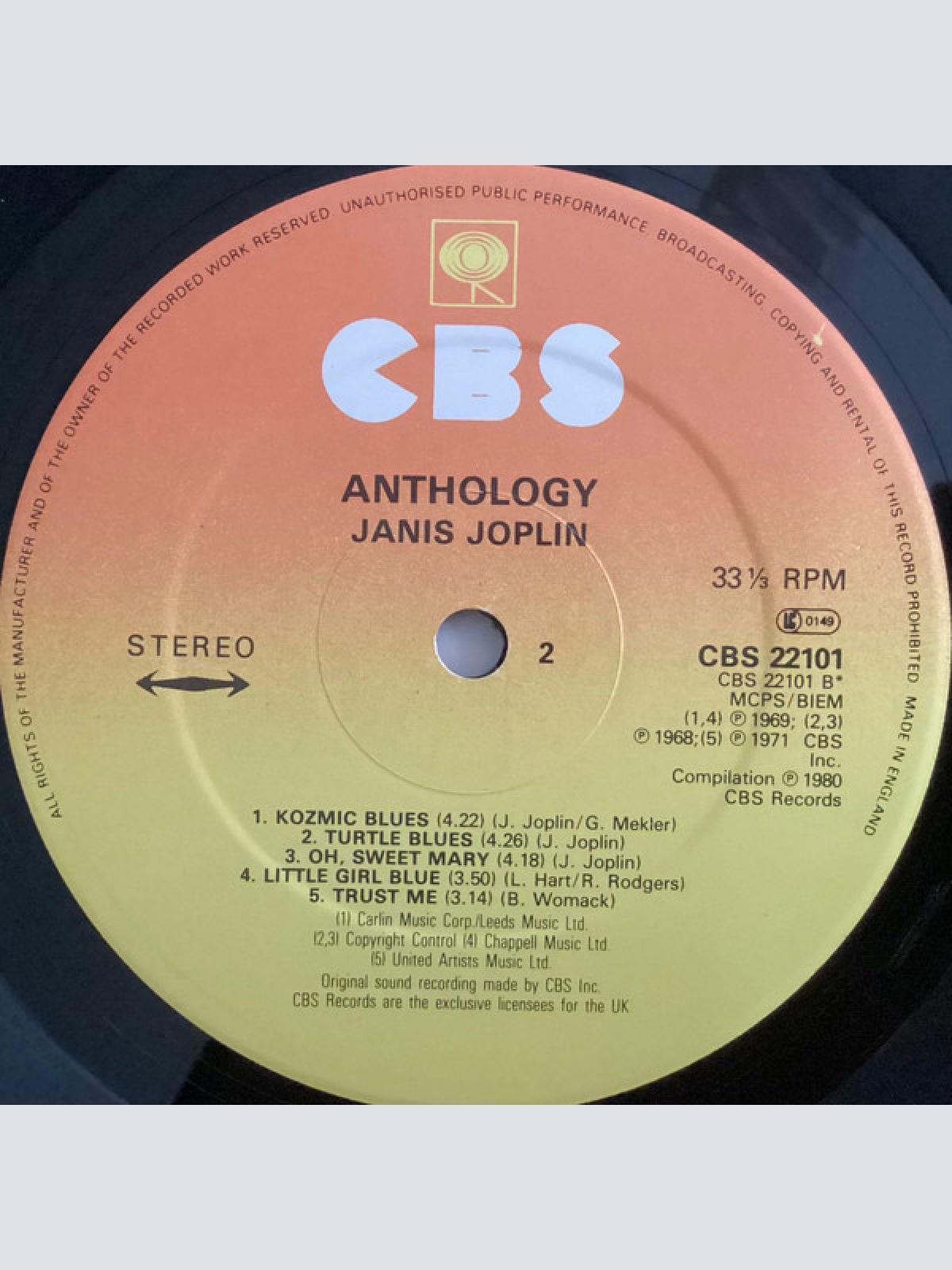 Vinyl / Janis Joplin - Anthology