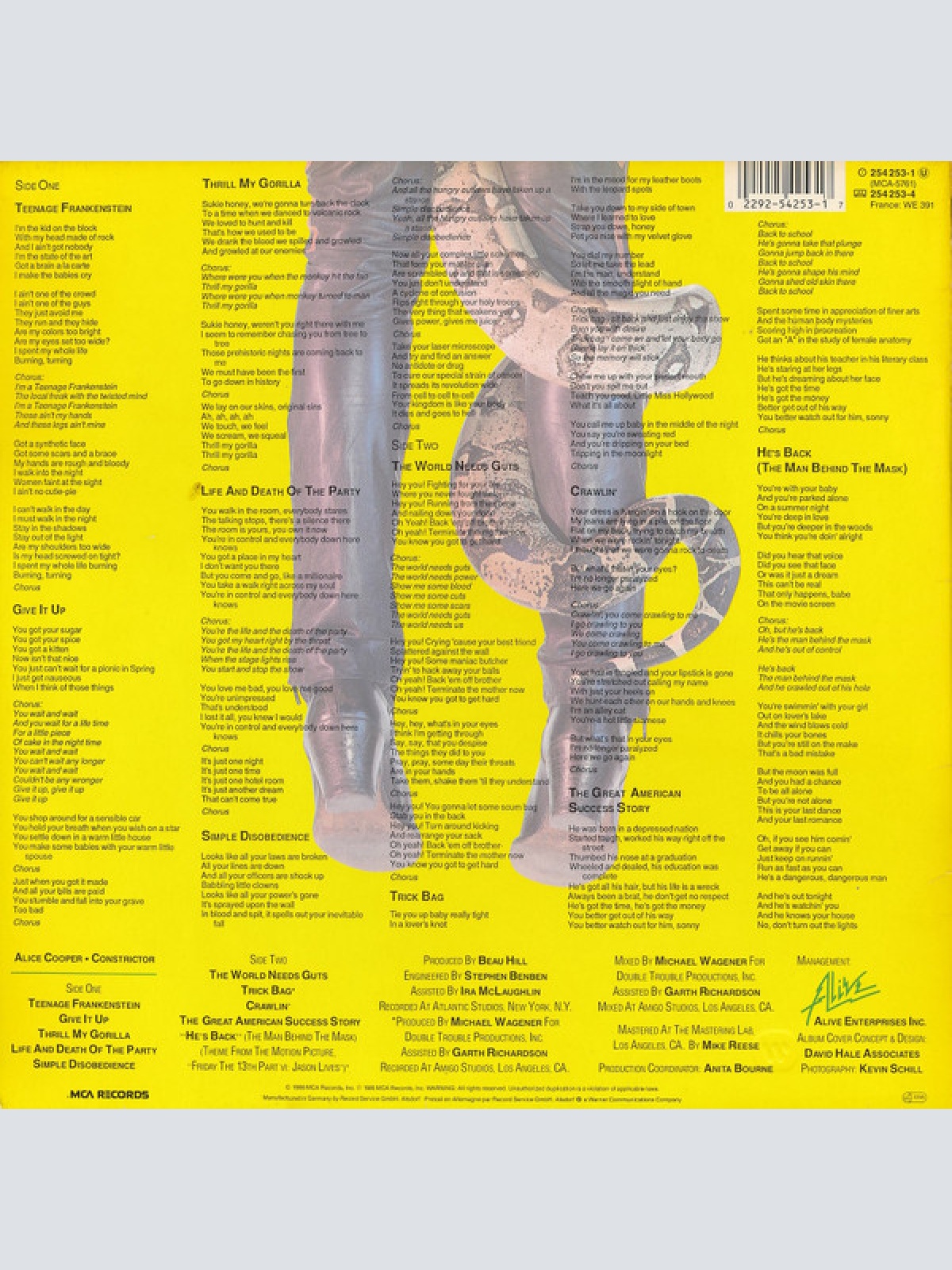 Vinyl / Alice Cooper (2) - Constrictor