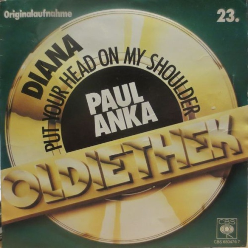 Vinyl / Paul Anka - Diana / Put Your Head On My Shoulder