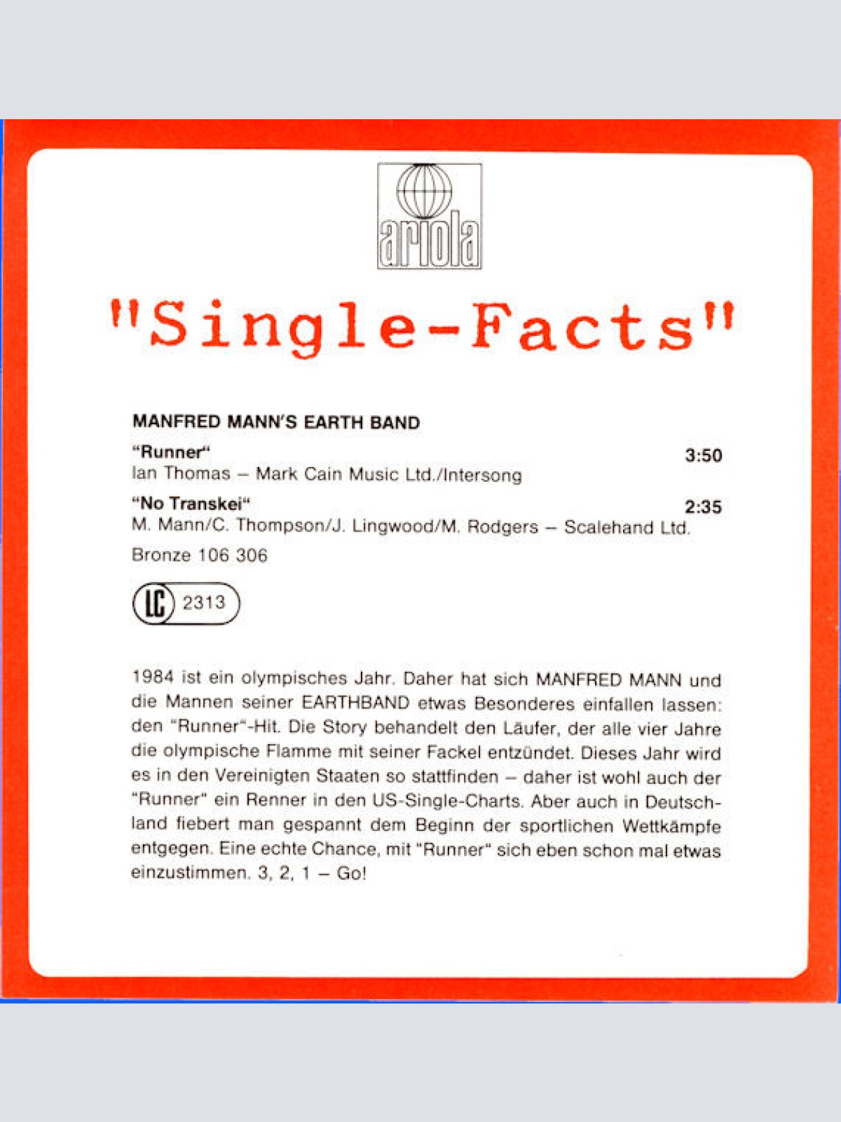 Vinyl / Manfred Mann's Earth Band - Runner