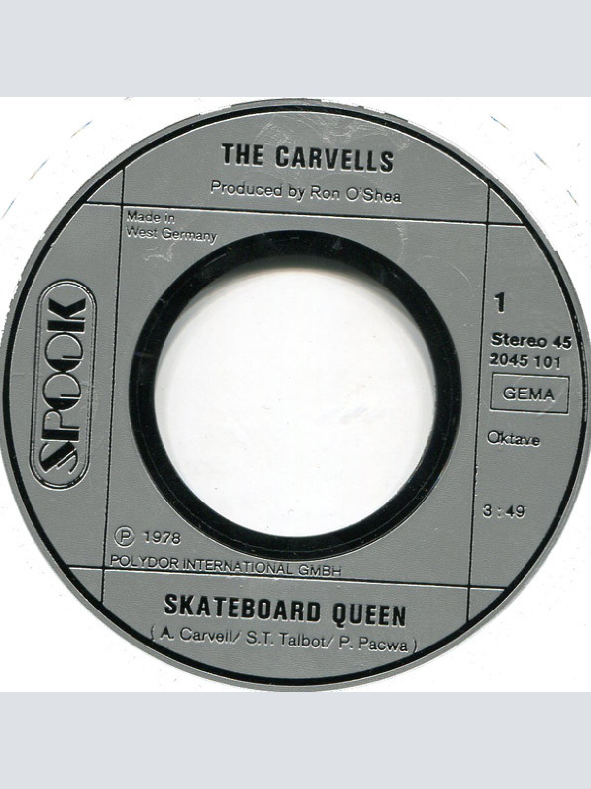 Vinyl / The Carvells - Skateboard Queen