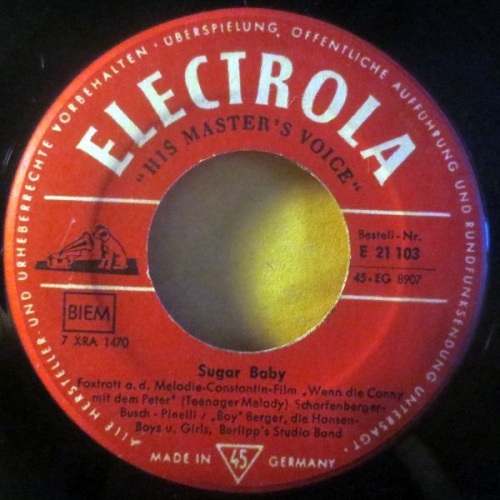 Vinyl / "Boy" Berger* - Sugar Baby / Nimm Dir Zeit