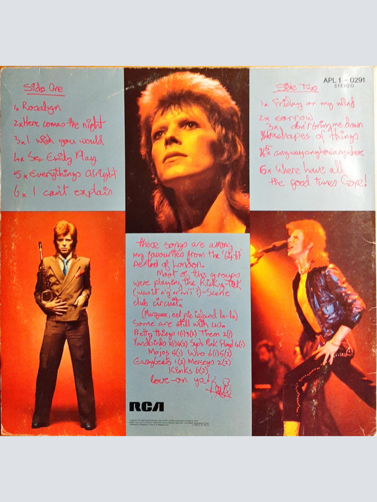 Vinyl / Bowie* - Pinups